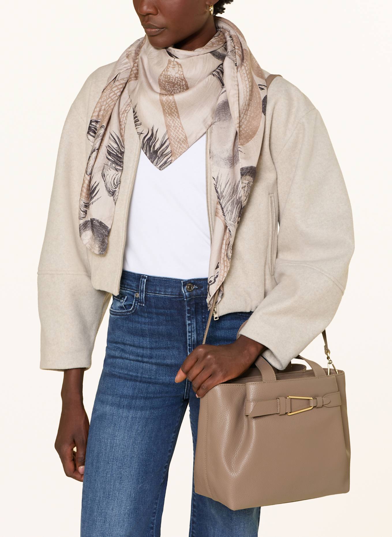 COCCINELLE Torebka: SZAROBRĄZOWY