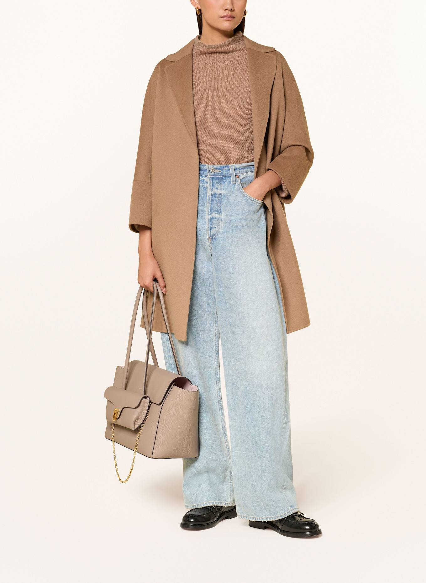 COCCINELLE Set: Shopper und Umhängetasche: TAUPE