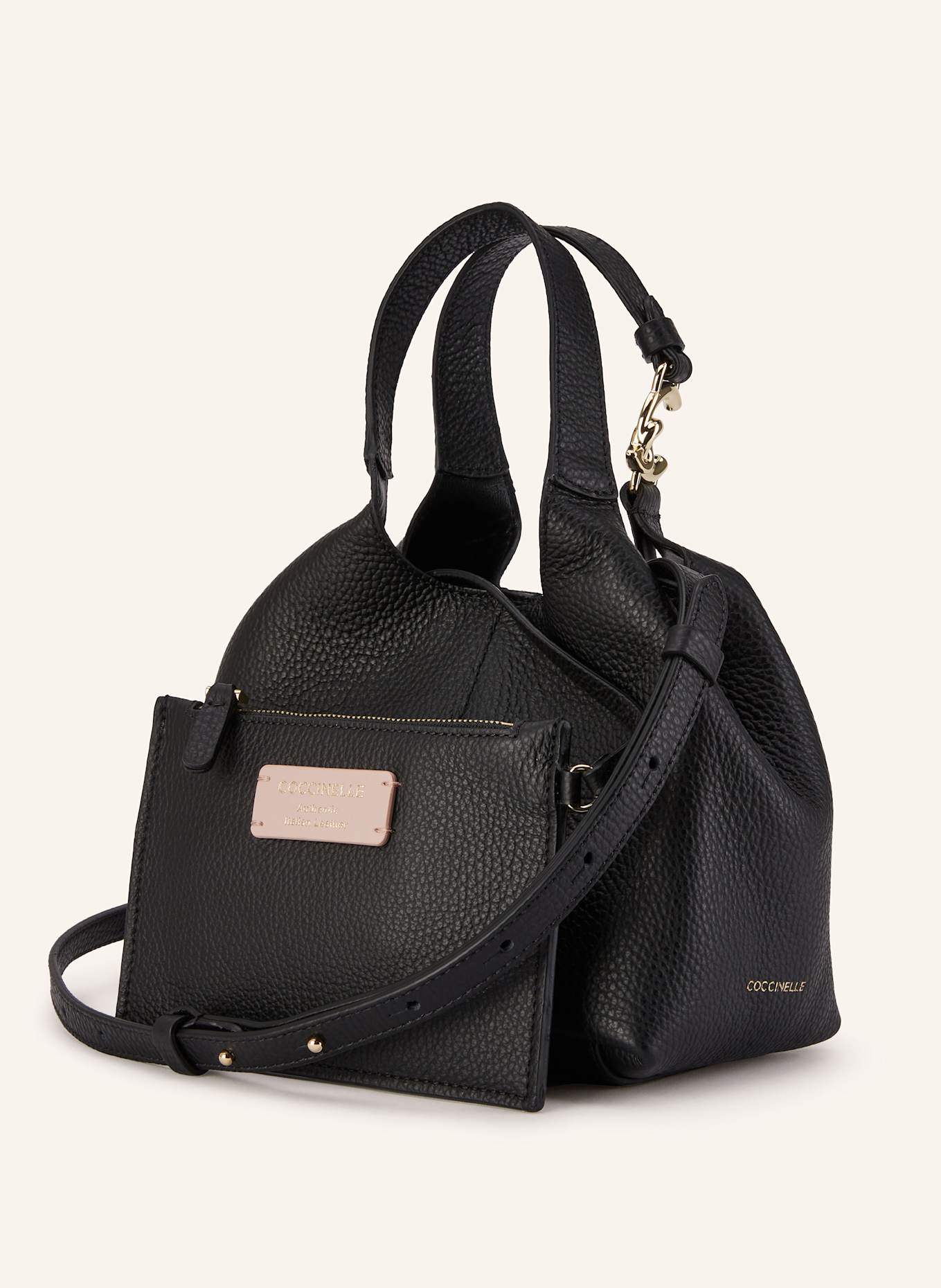 COCCINELLE Handtasche mit Pouch: SCHWARZ