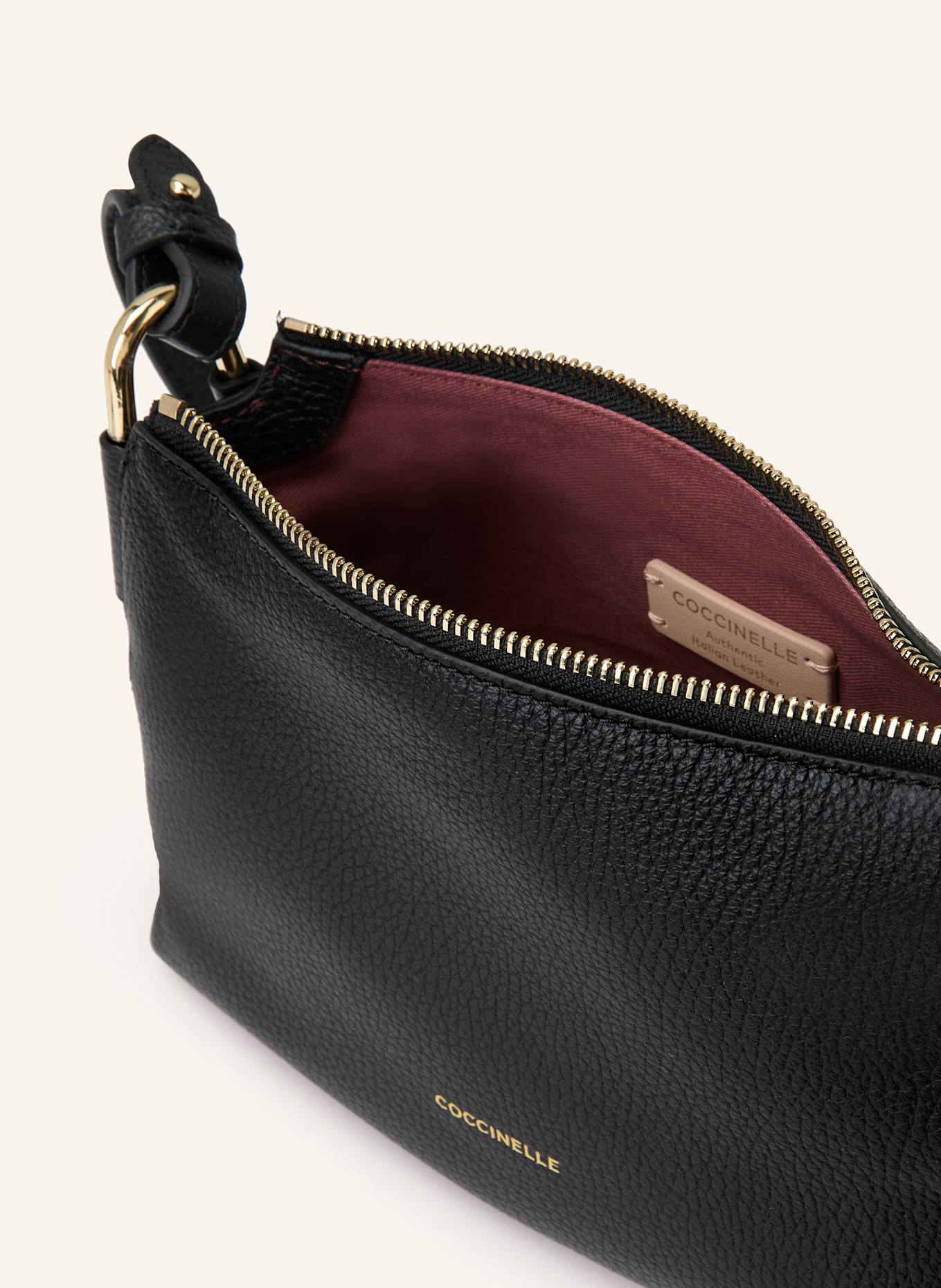 COCCINELLE Schultertasche: SCHWARZ