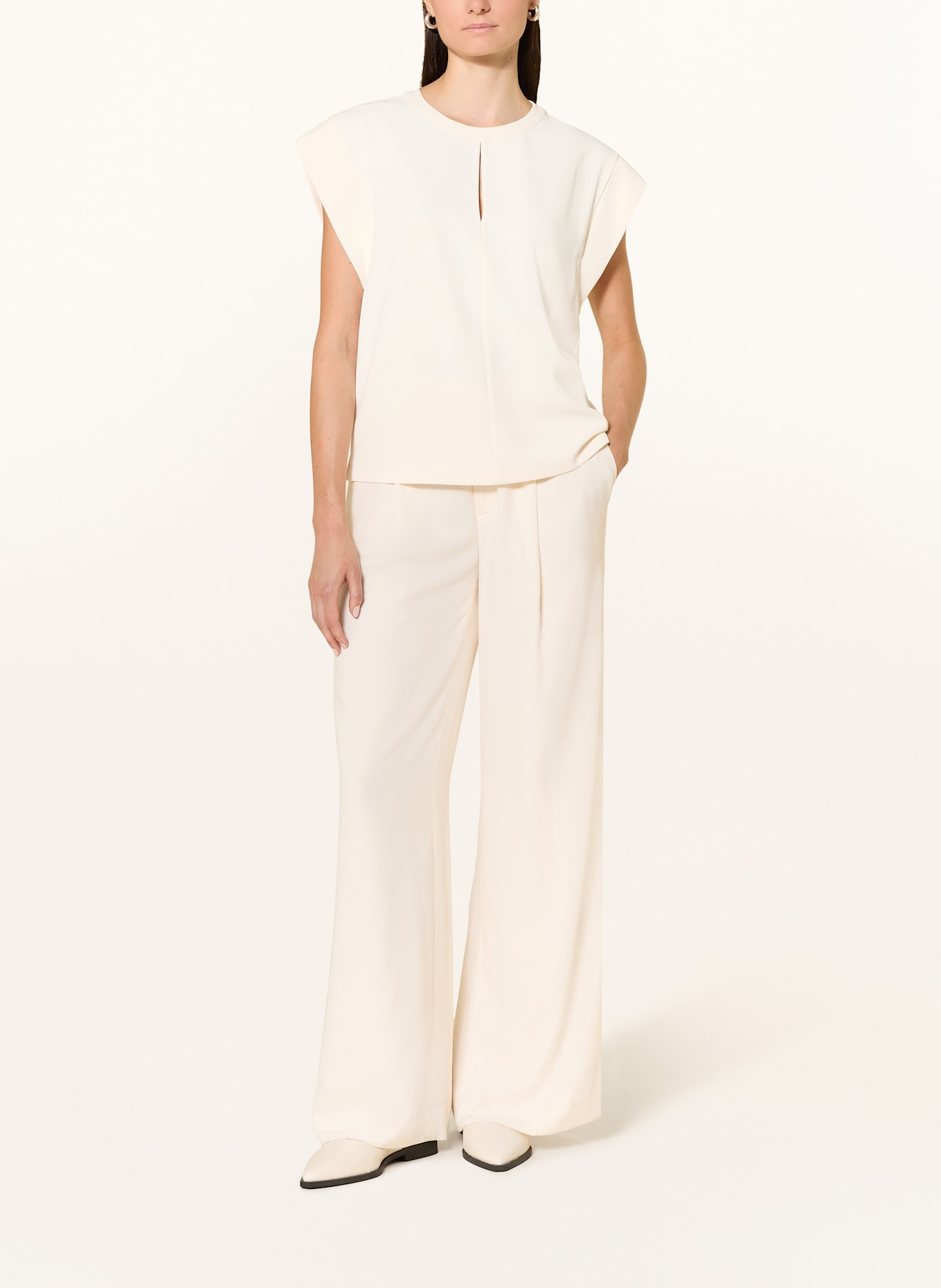 JOOP! Blusenshirt BEATA mit Cut-out: ECRU