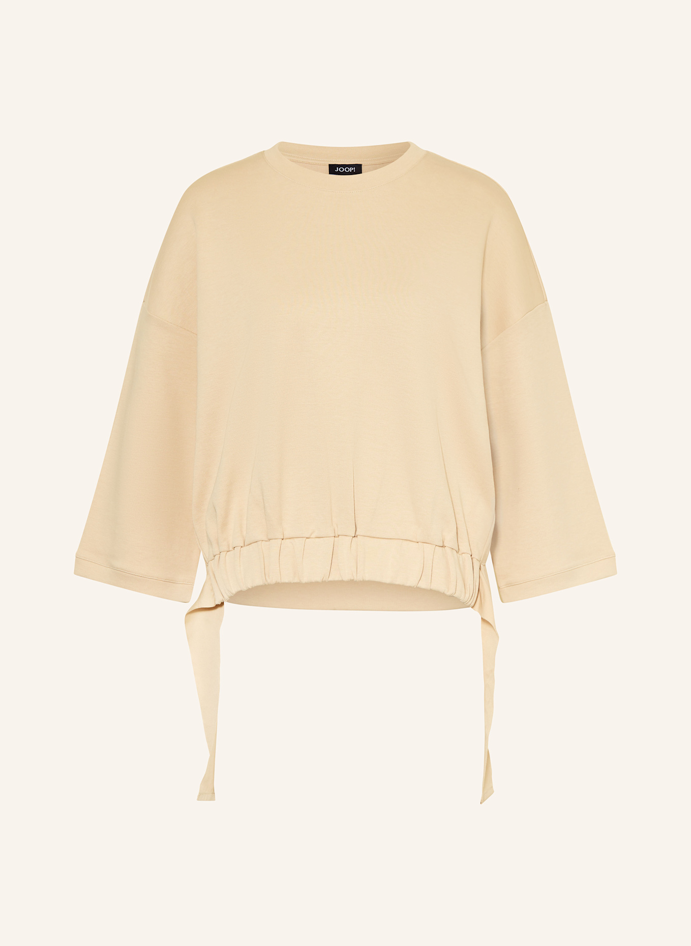JOOP! Sweatshirt TARINA mit 3/4-Arm: HELLBRAUN