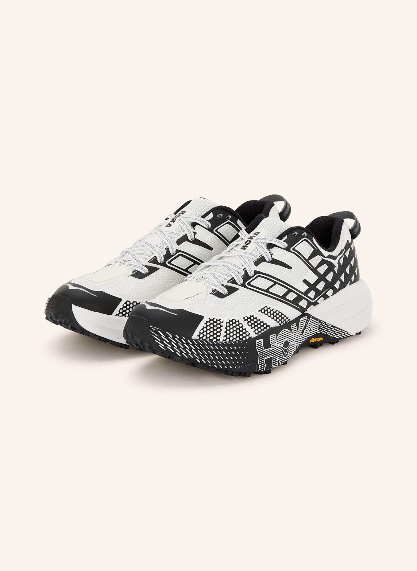HOKA Sneaker SPEEDGOAT 2: SCHWARZ / ECRU