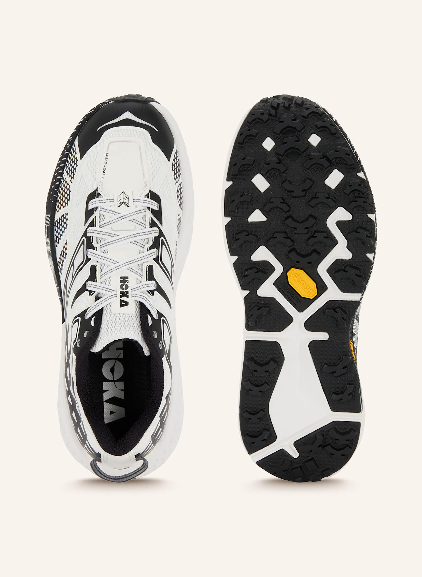 HOKA Sneaker SPEEDGOAT 2: SCHWARZ / ECRU