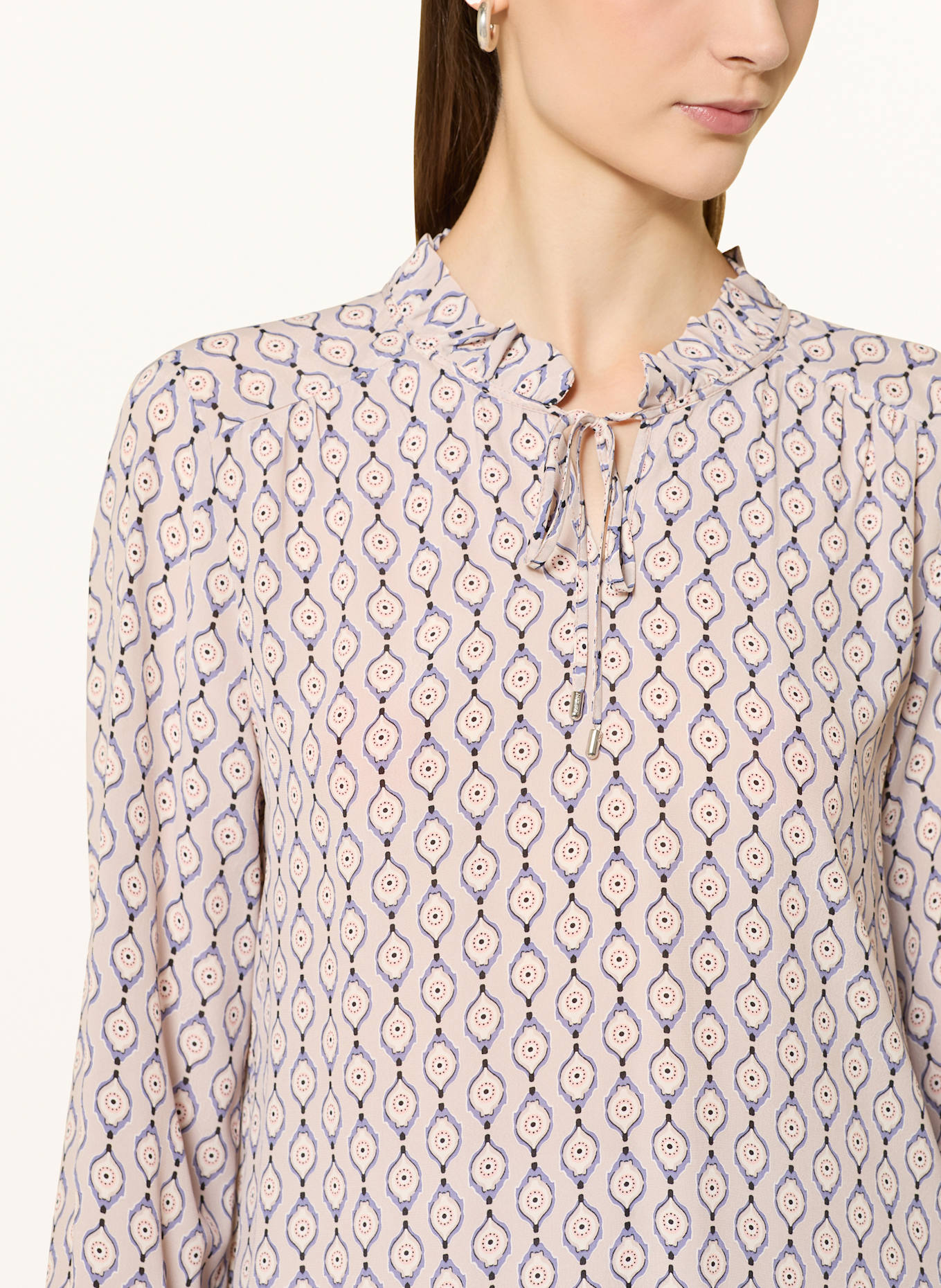 MARC CAIN Blusenshirt: TAUPE / LILA / ROSÉ
