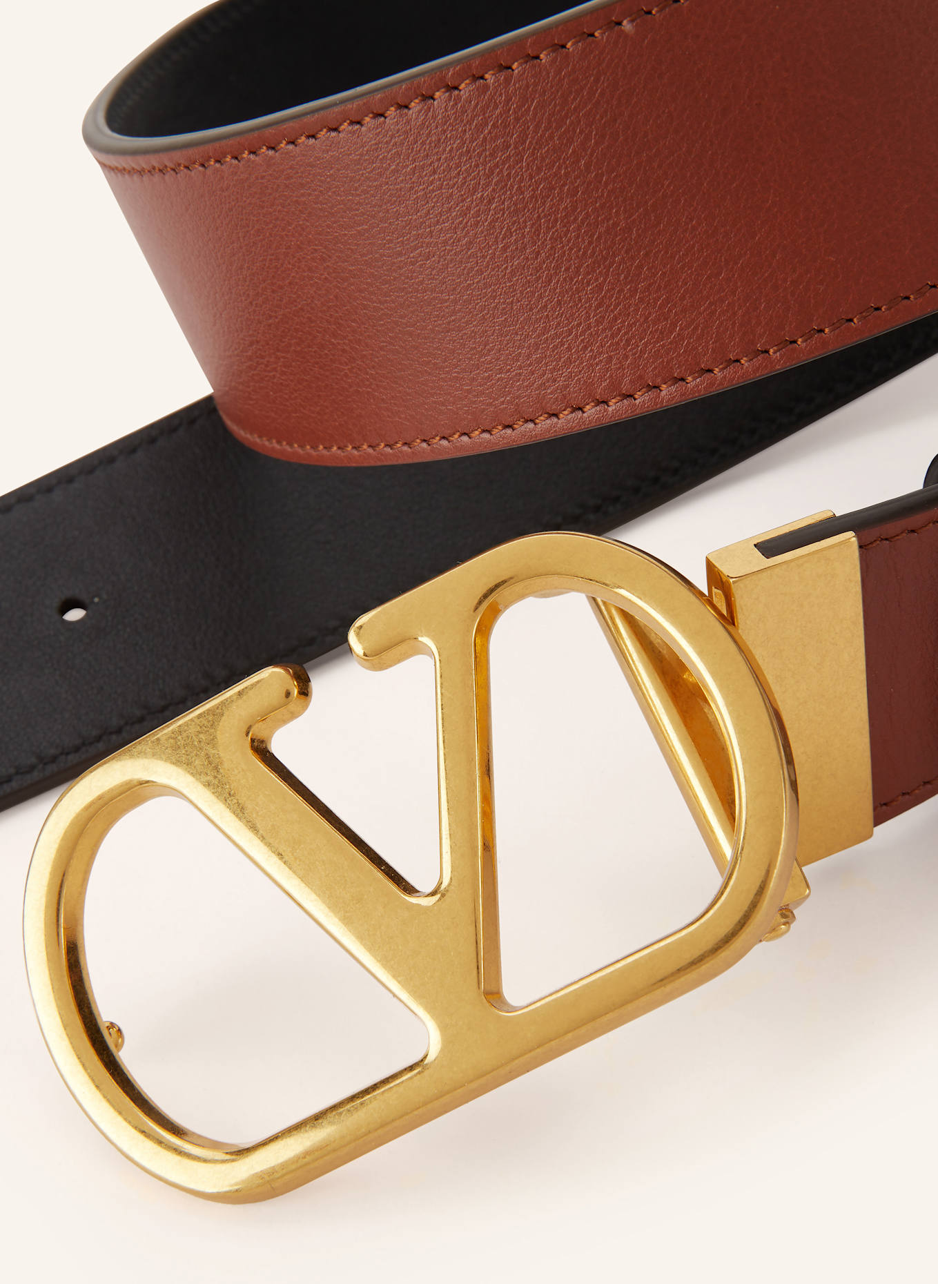 VALENTINO GARAVANI Gürtel zum Wenden: BRAUN