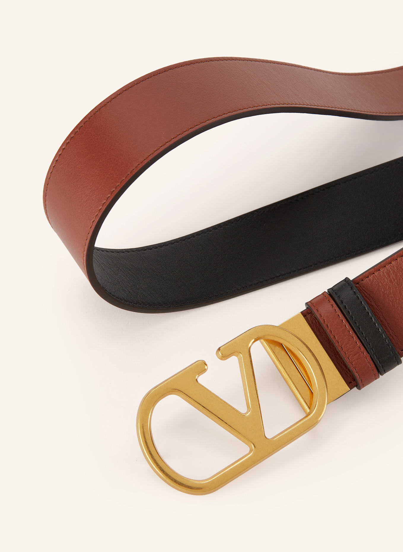 VALENTINO GARAVANI Gürtel zum Wenden: BRAUN