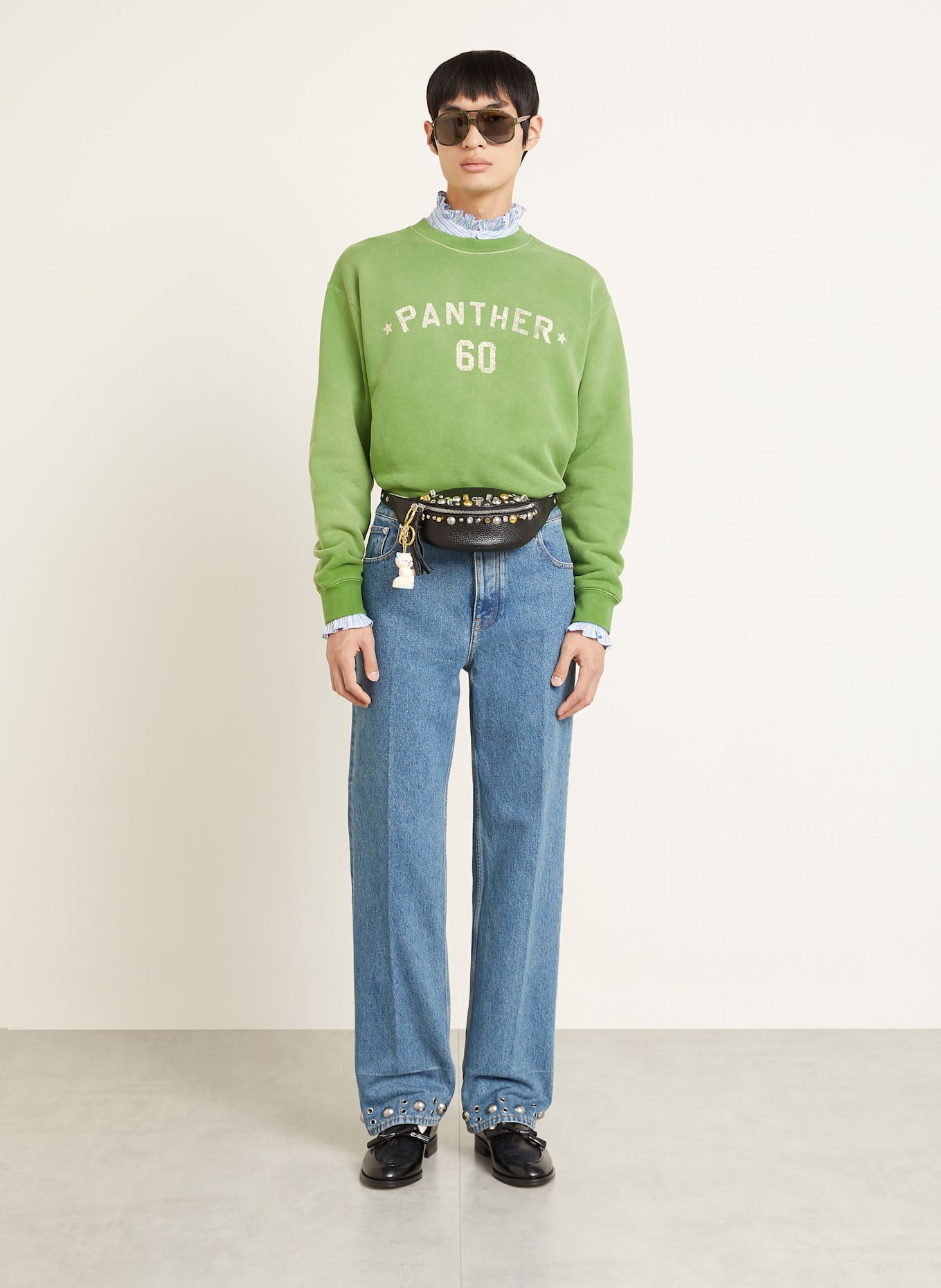 VALENTINO GARAVANI Gürteltasche NELLCÔTE mit Nieten: 0NO NERO