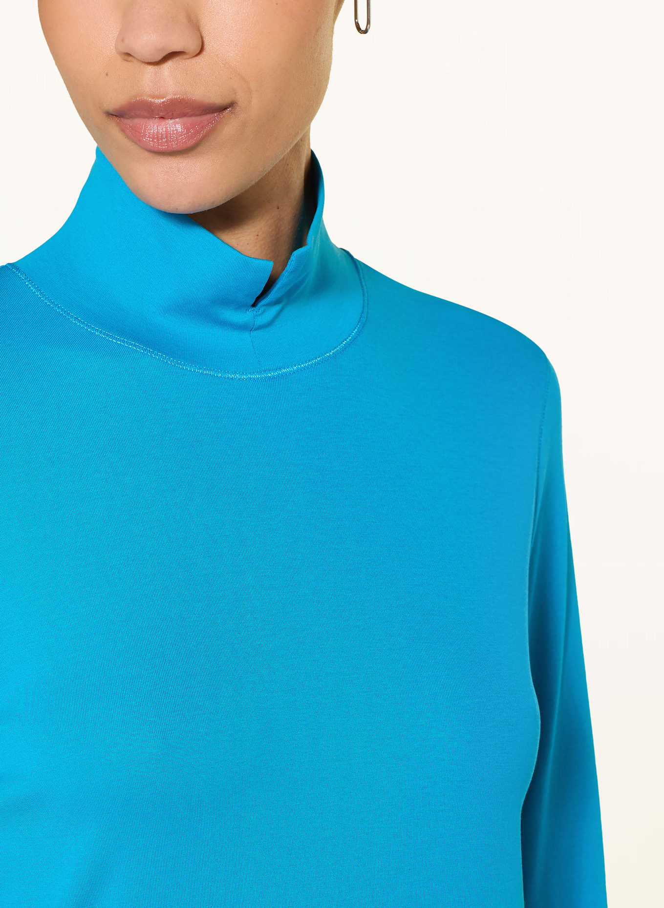 MARC CAIN Longsleeve mit Schmucksteinen: 345 bright sea