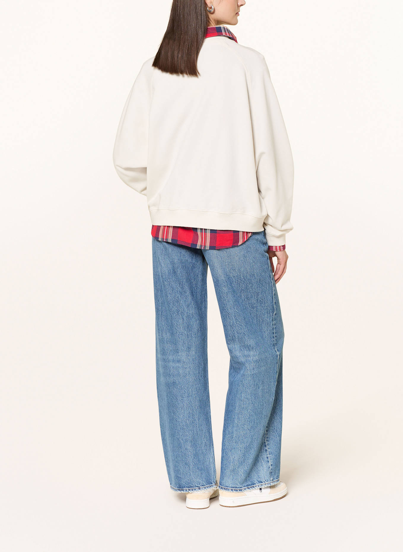 POLO RALPH LAUREN Sweatshirt: CRÈME / ROOD / BLAUW