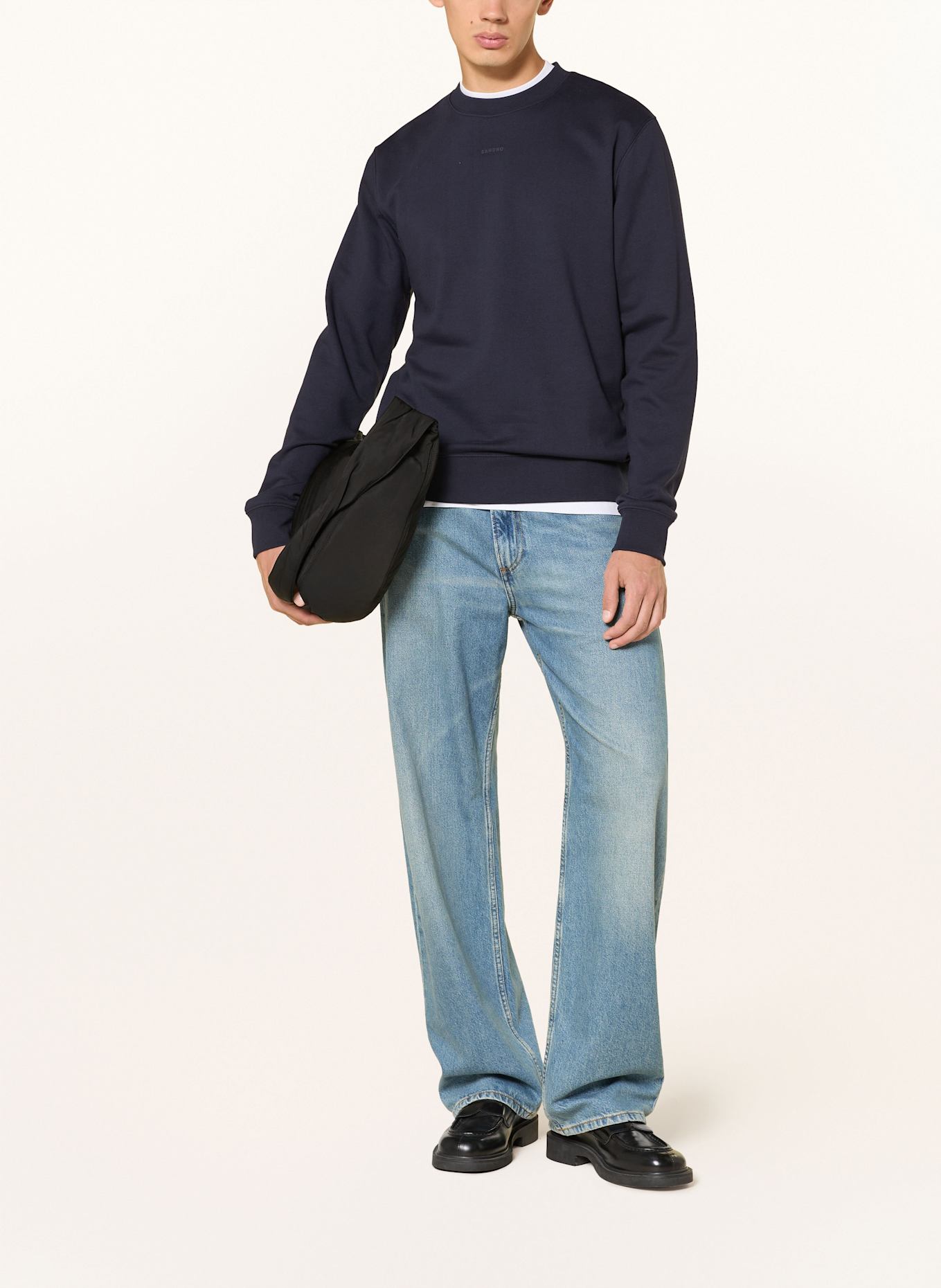 SANDRO Sweatshirt: DUNKELBLAU