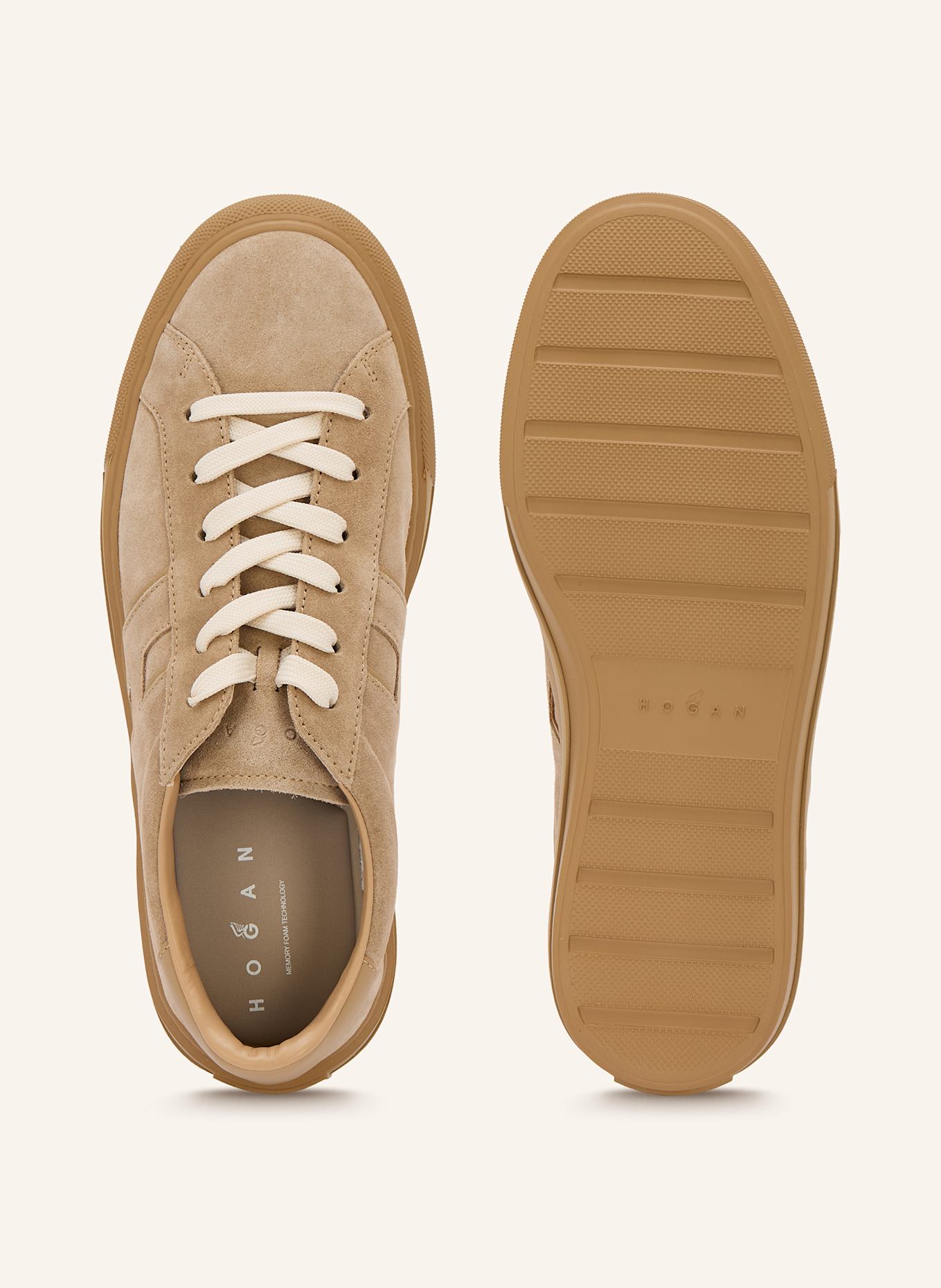 HOGAN Sneakersy ALLACCIATO: JASNOBRĄZOWY
