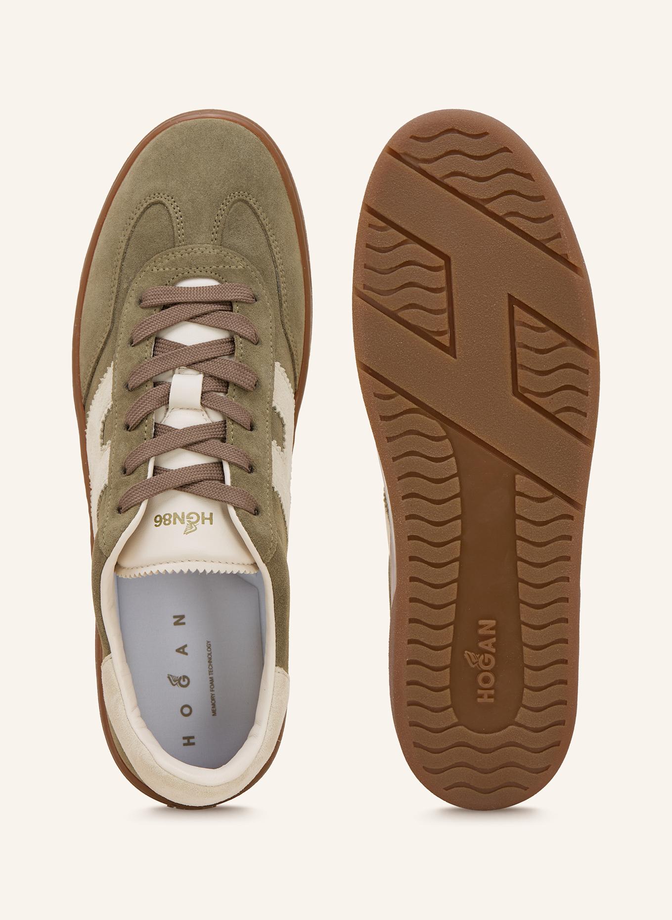 HOGAN Sneakersy COOL ALLACCIATO: KHAKI/ ECRU