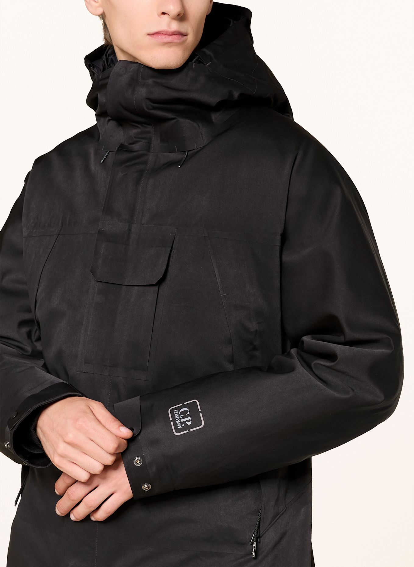 C.P. COMPANY 3-in-1-Parka mit Daunen: SCHWARZ