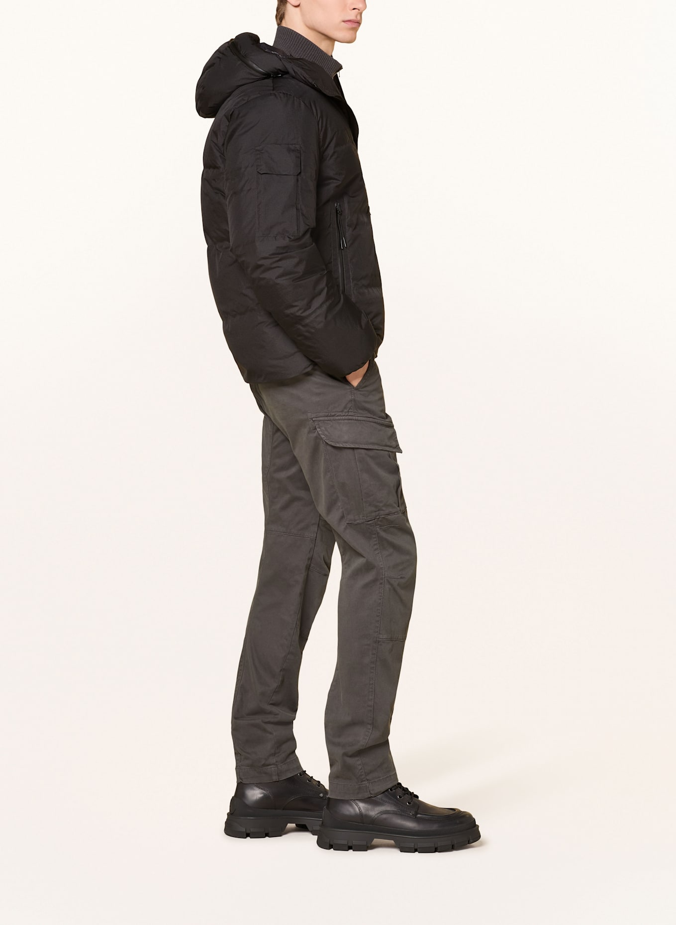 C.P. COMPANY Daunenjacke: SCHWARZ