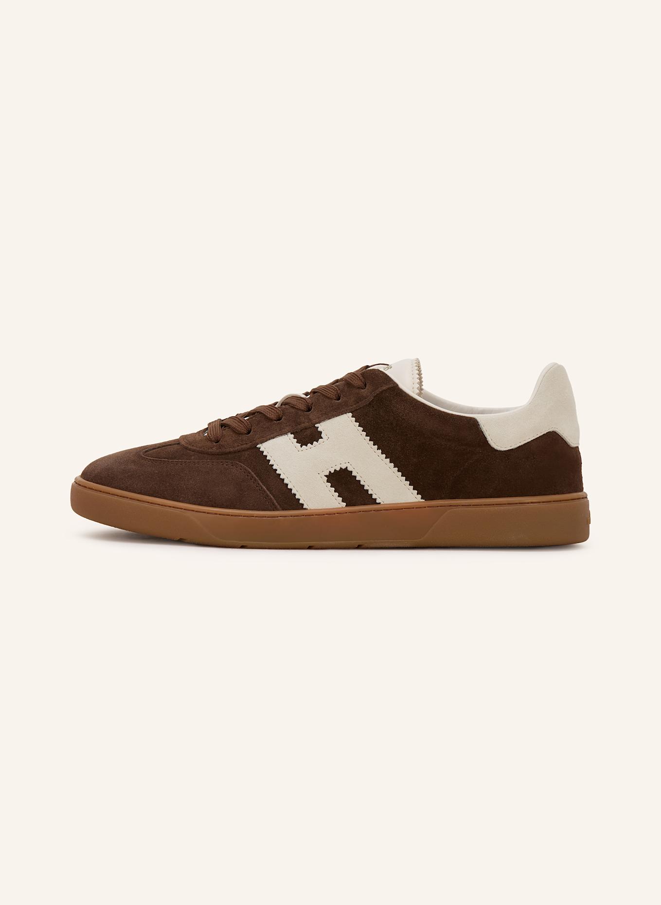 HOGAN Sneakersy COOL ALLACCIATO: CIEMNOBRĄZOWY/ ECRU