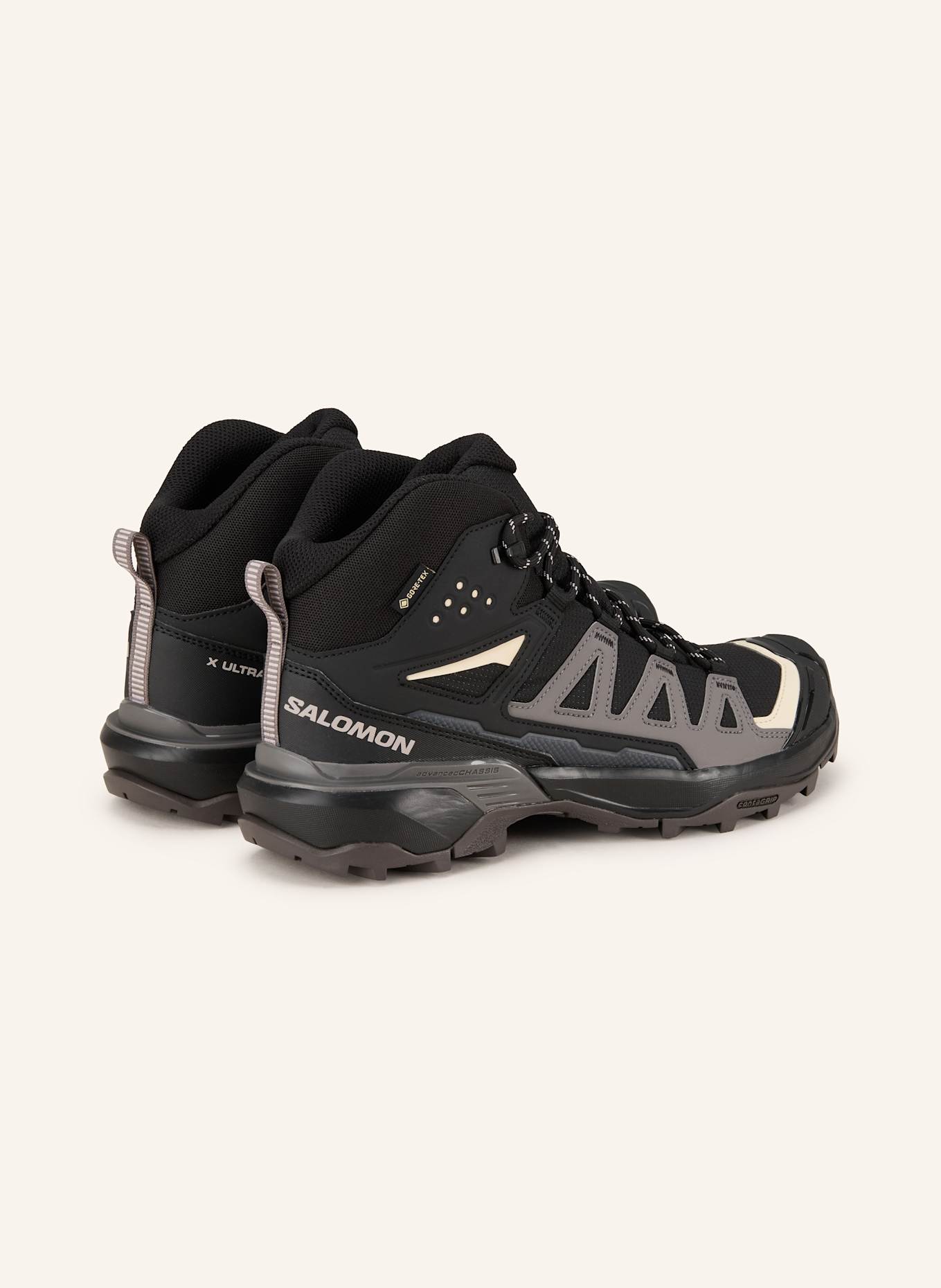 SALOMON Wanderschuhe X ULTRA 360 MID GTX: SCHWARZ / GRAU