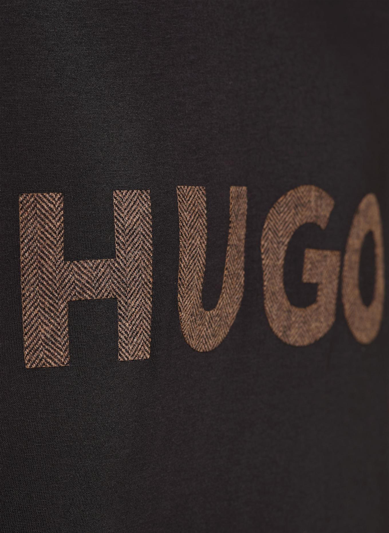 HUGO T-shirt DULIVIO: CZARNY