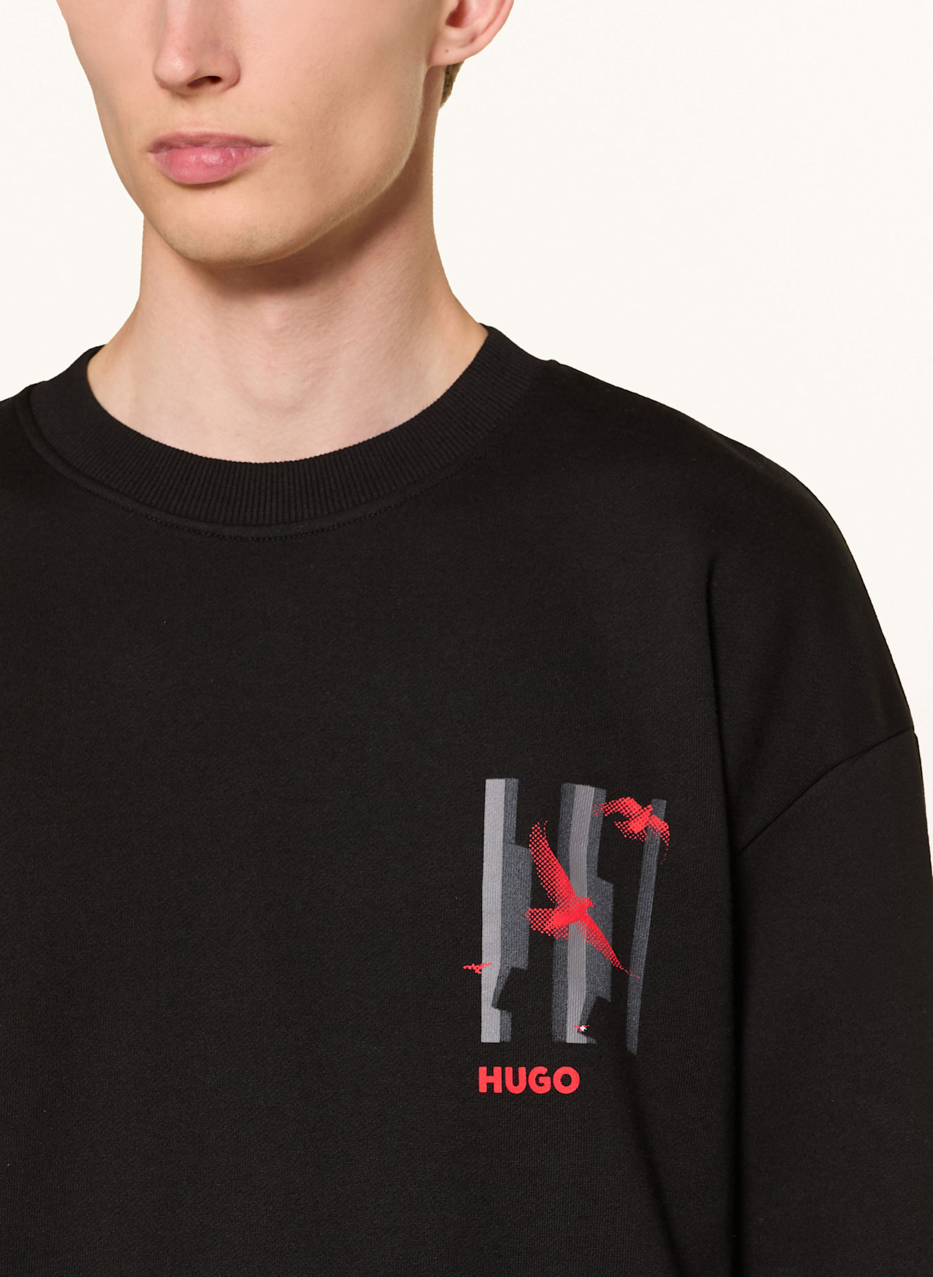 HUGO DUCKOO barrett sweatshirt: BLACK