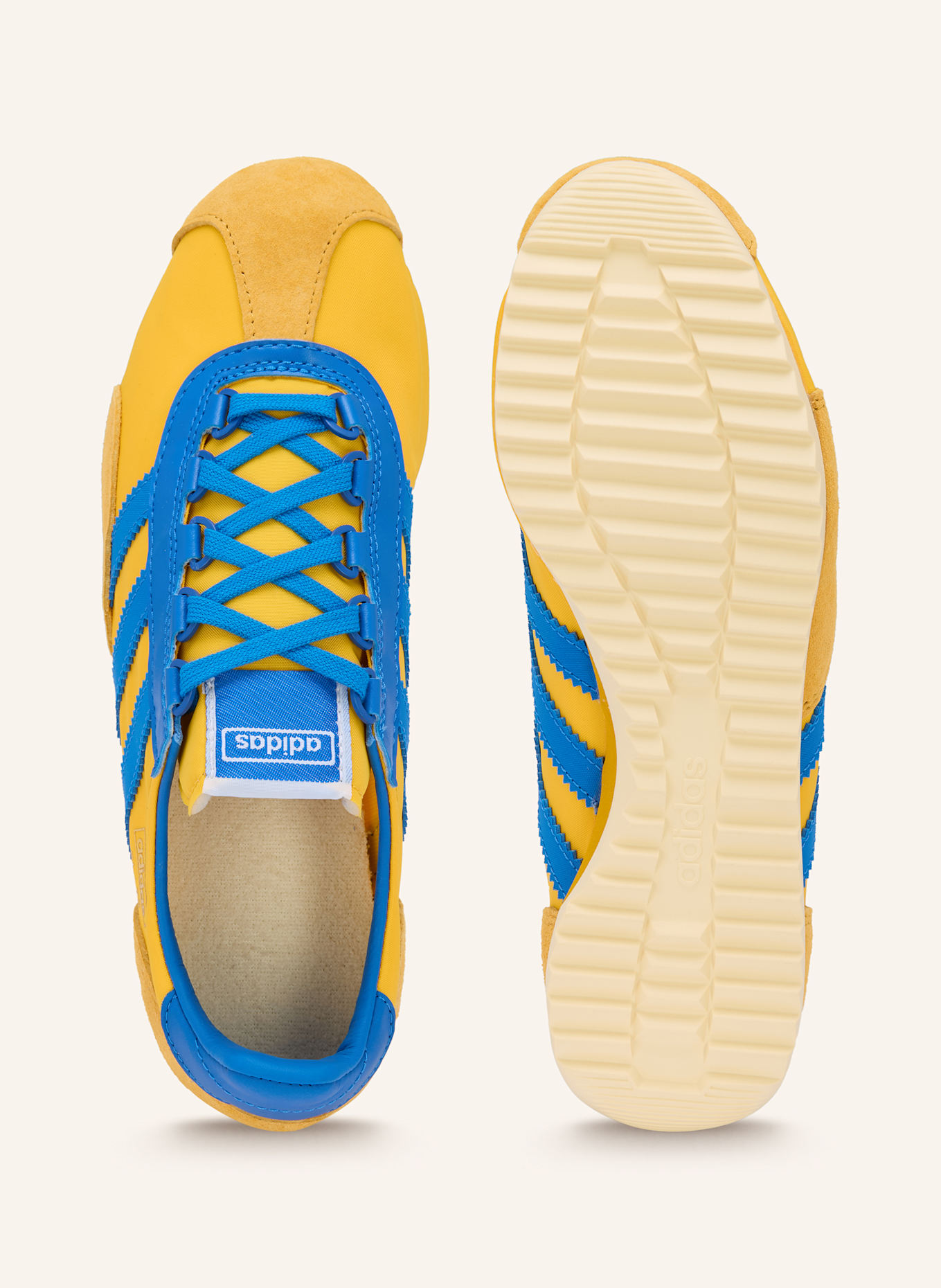 adidas Originals Sneaker SL 72 PT: DUNKELGELB/ BLAU