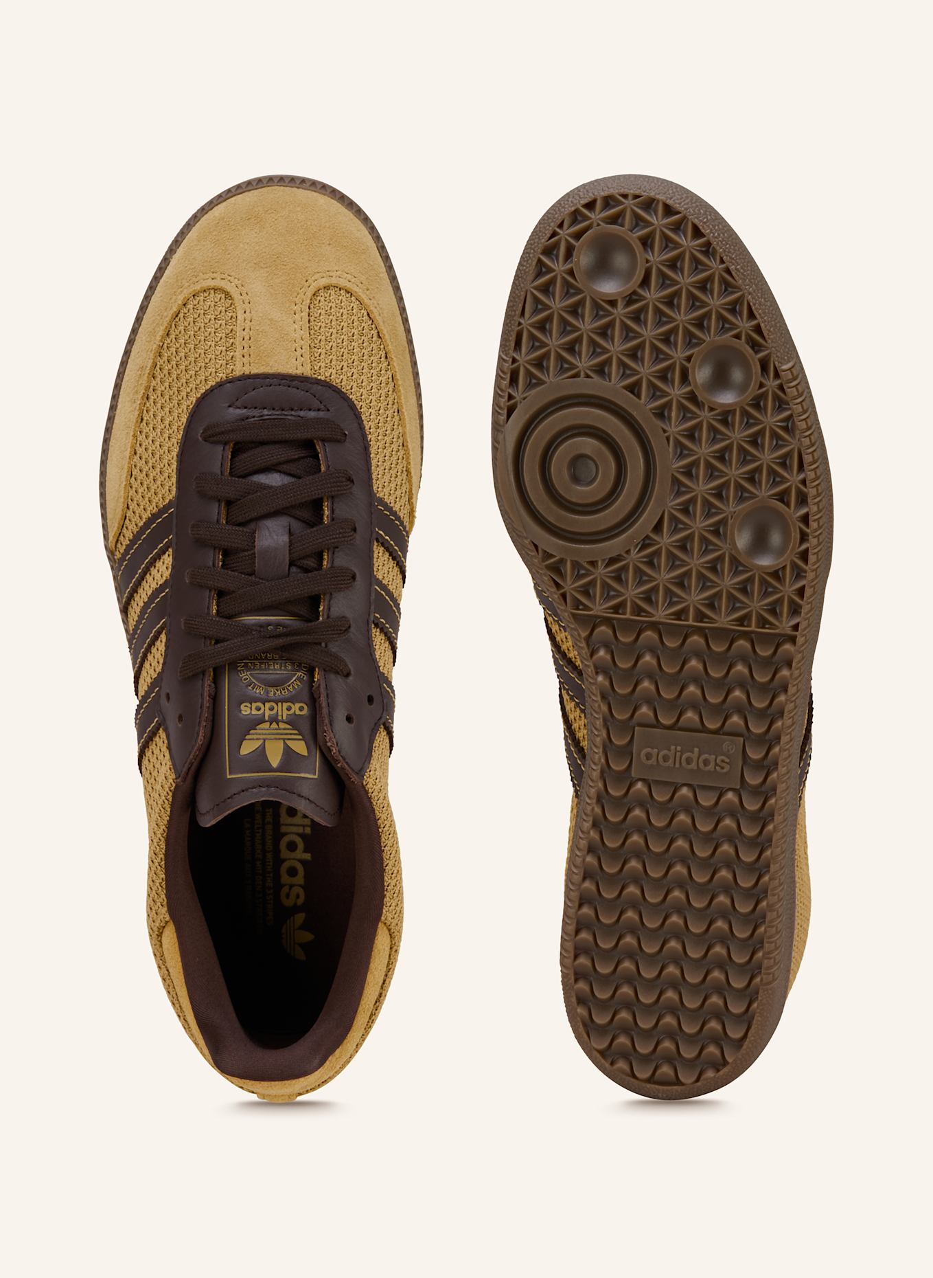 adidas Originals Sneaker SAMBA OG: DUNKELBRAUN/ DUNKELGELB