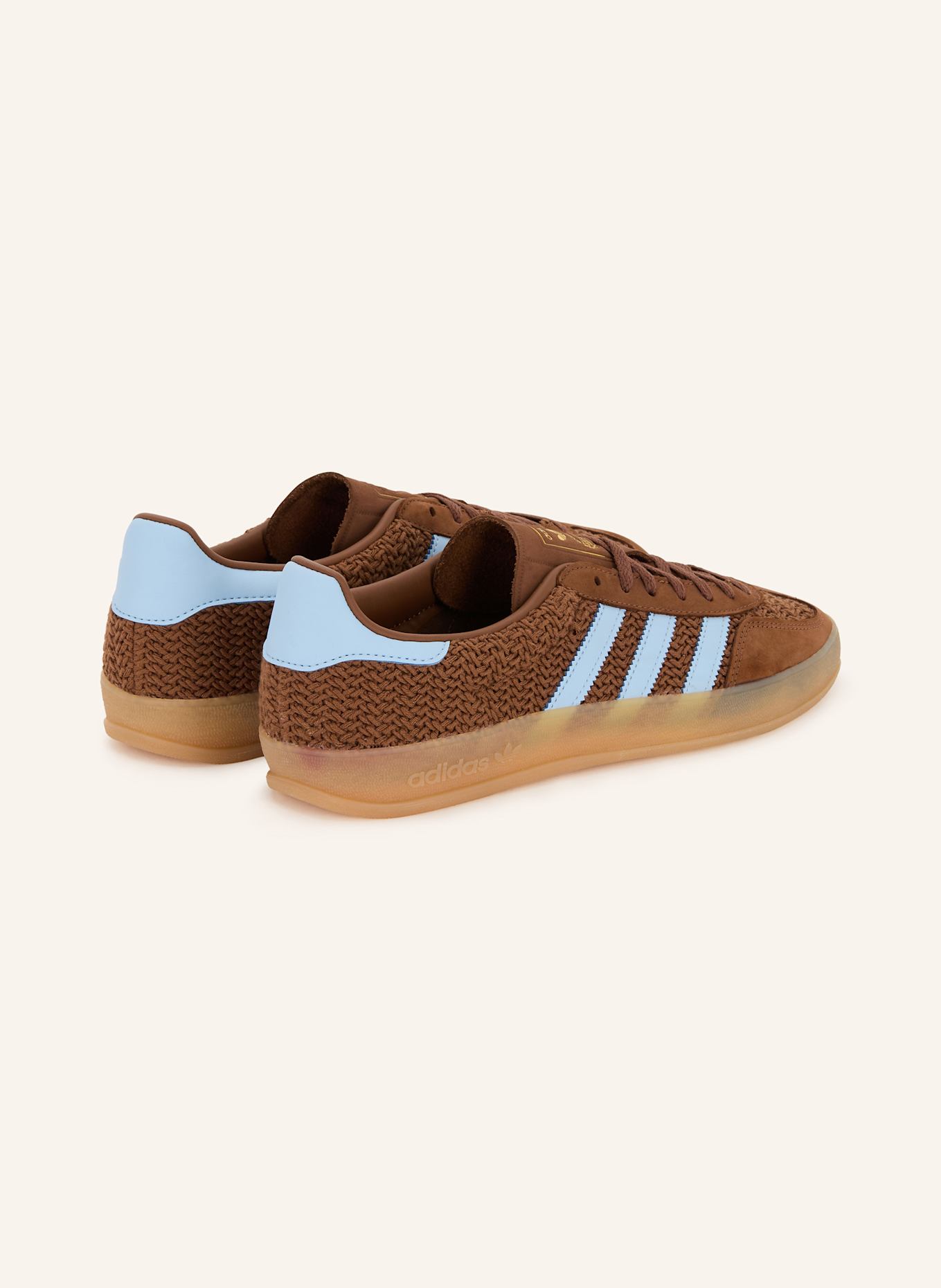 adidas Originals Baskets GAZELLE INDOOR: MARRON/ BLEU CLAIR