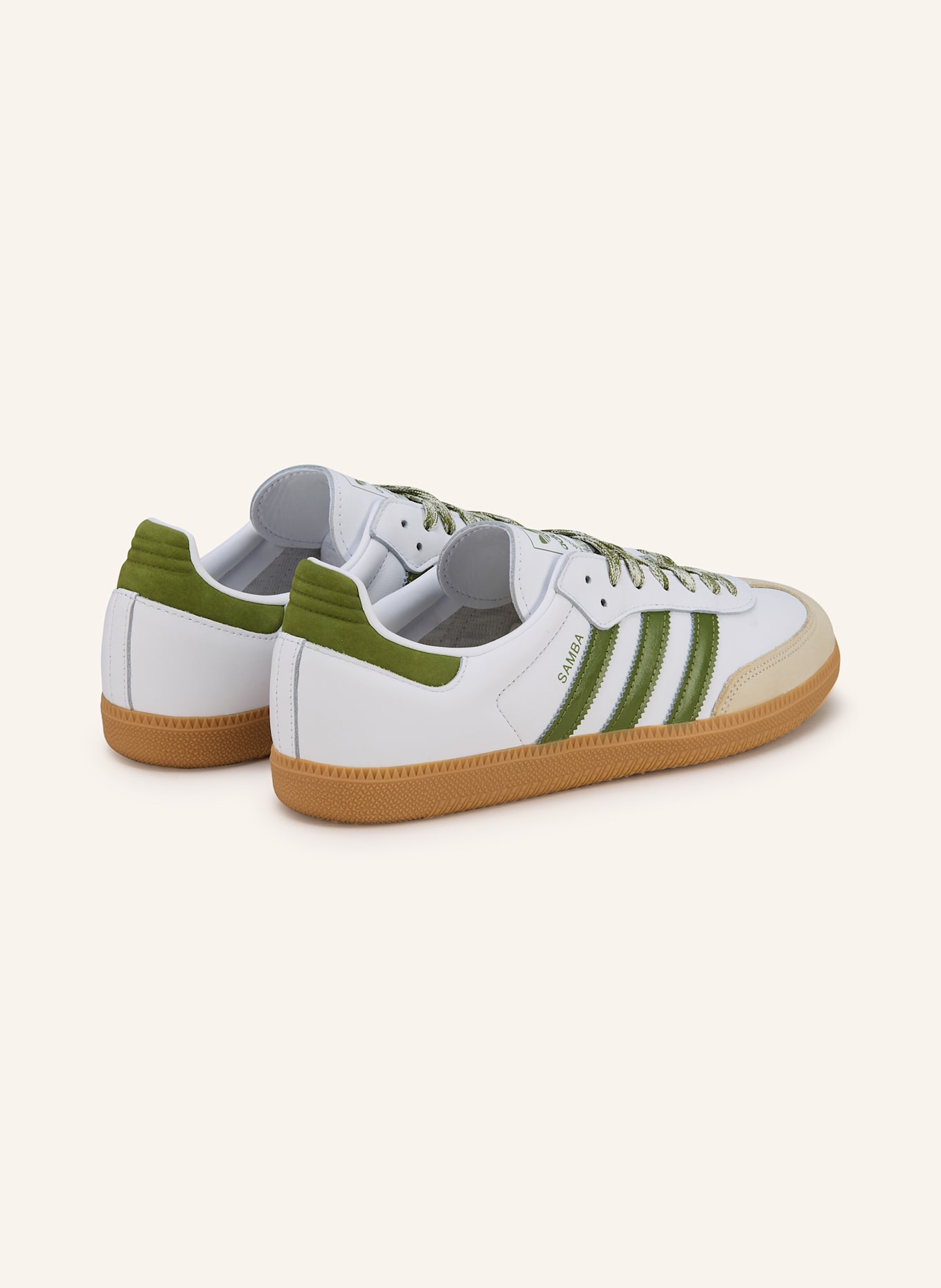 adidas Originals Sneaker SAMBA OG: WEISS/ GRÜN/ HELLGRÜN