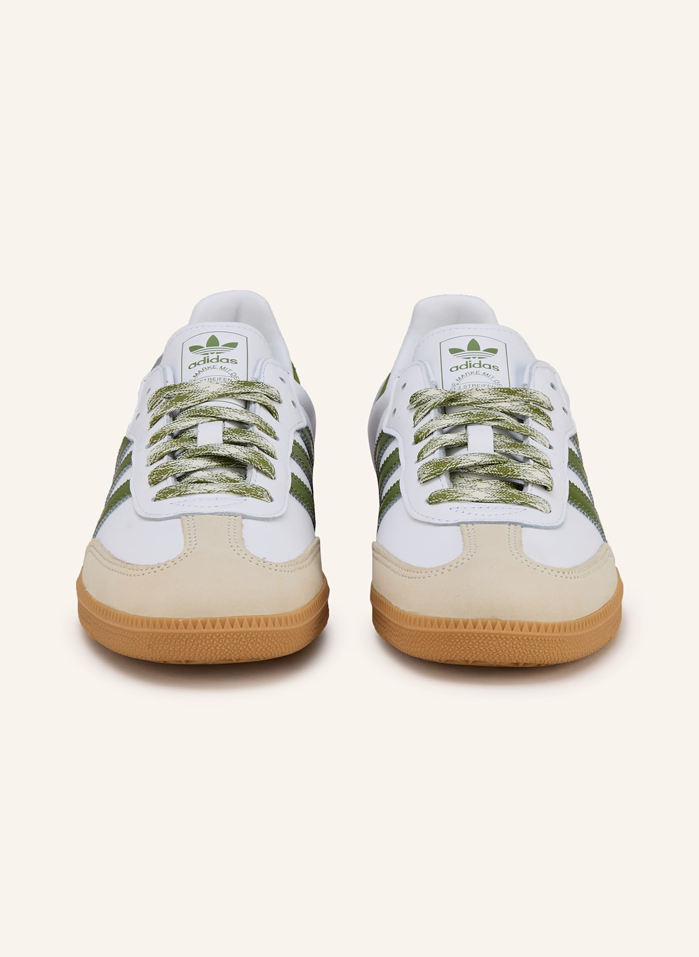 adidas Originals Sneaker SAMBA OG: WEISS/ GRÜN/ HELLGRÜN