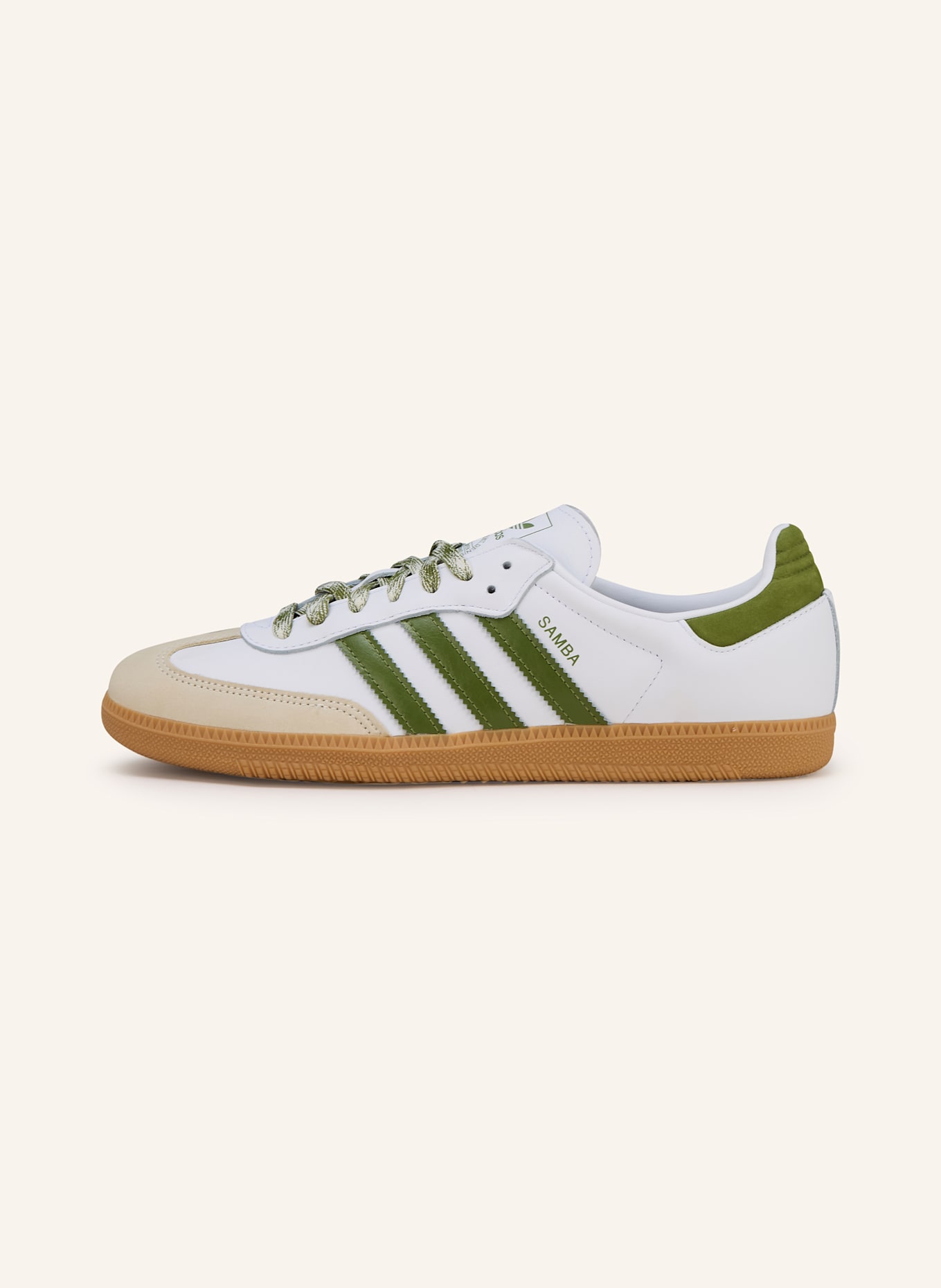 adidas Originals Sneaker SAMBA OG: WEISS/ GRÜN/ HELLGRÜN