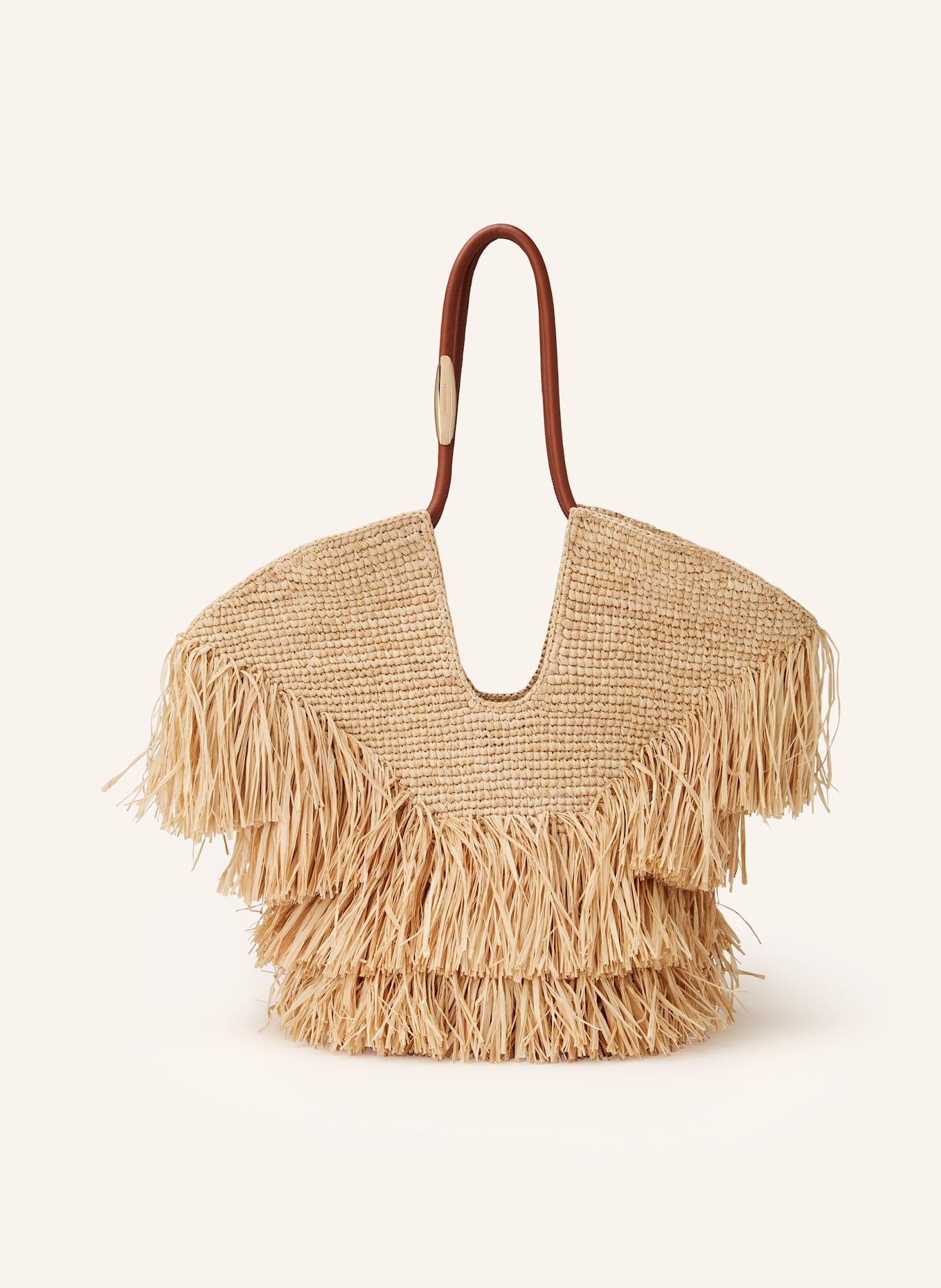 ZIMMERMANN Strandtasche GOLDENTIME: HELLBRAUN