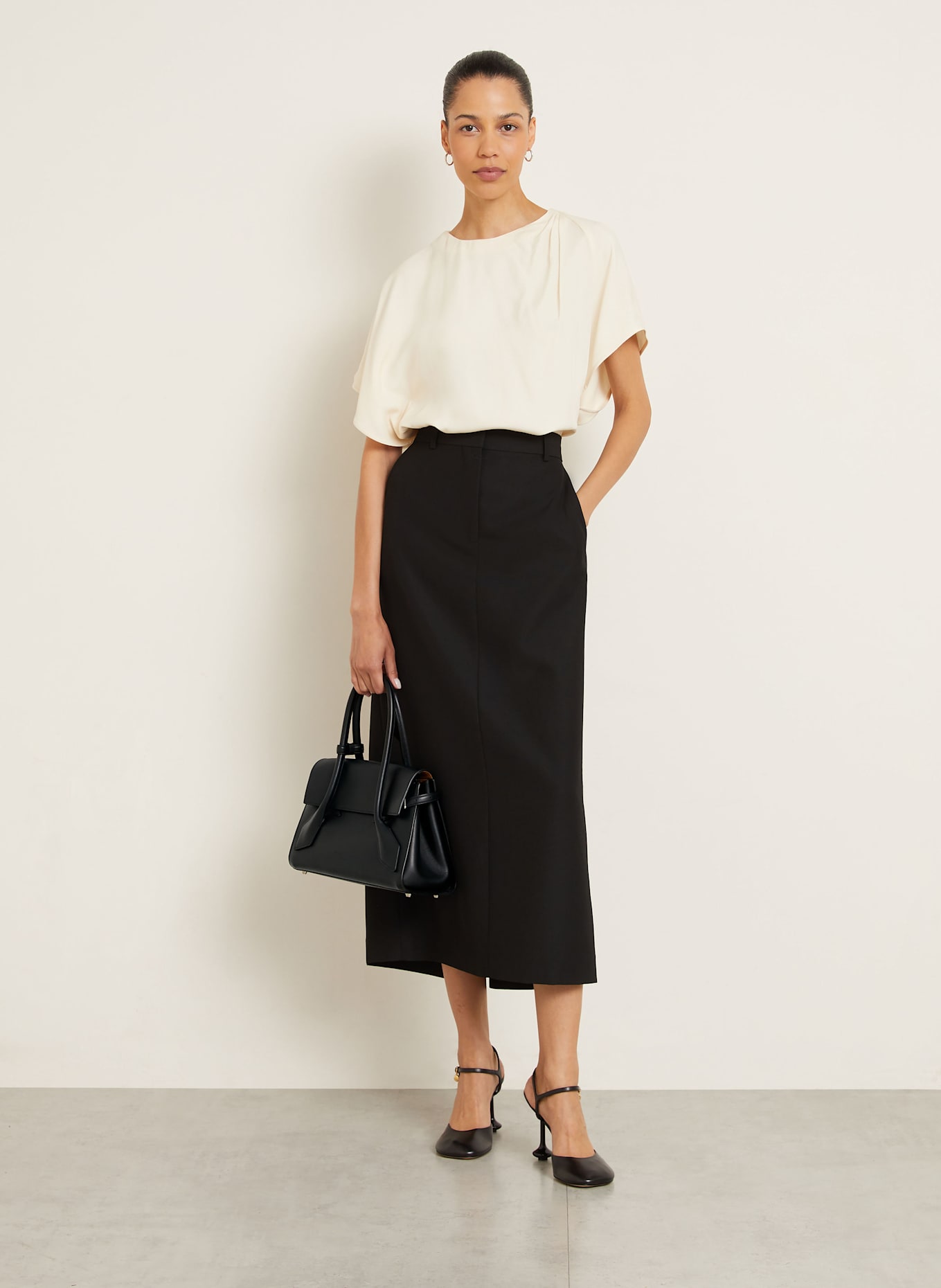 Proenza Schouler Kabelka TATE SMALL: ČERNÁ