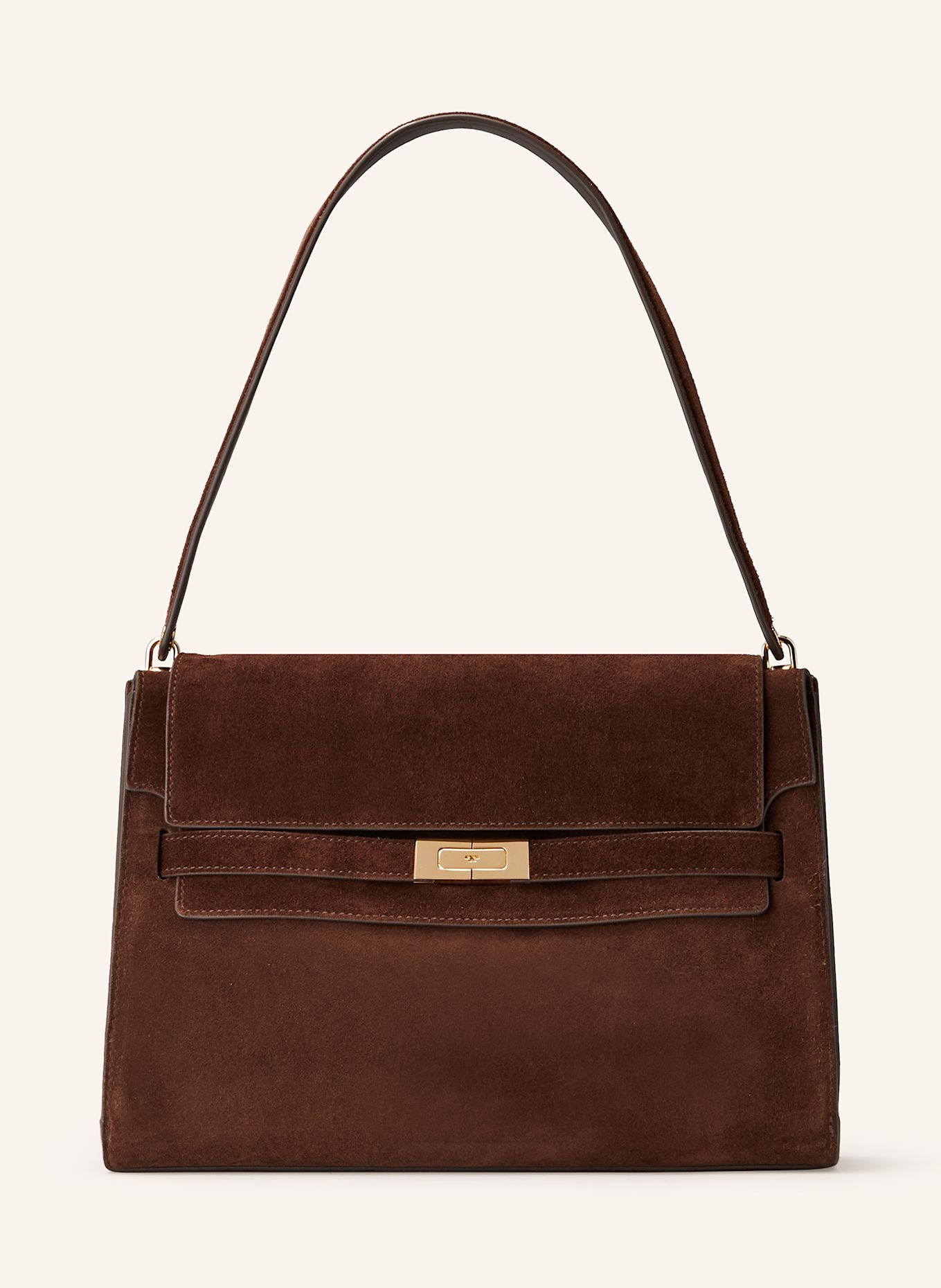 TORY BURCH Schultertasche LEE RADZIWILL LARGE: DUNKELBRAUN