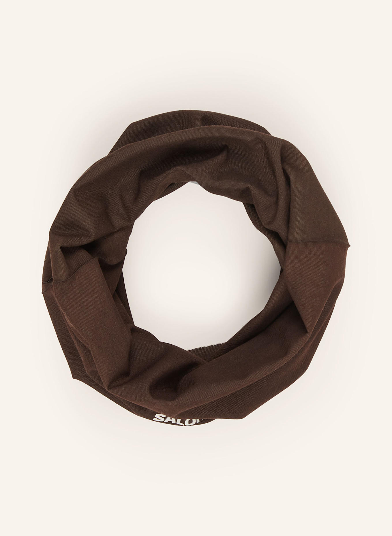 SALOMON Multifunktionstuch CROSS: DUNKELBRAUN