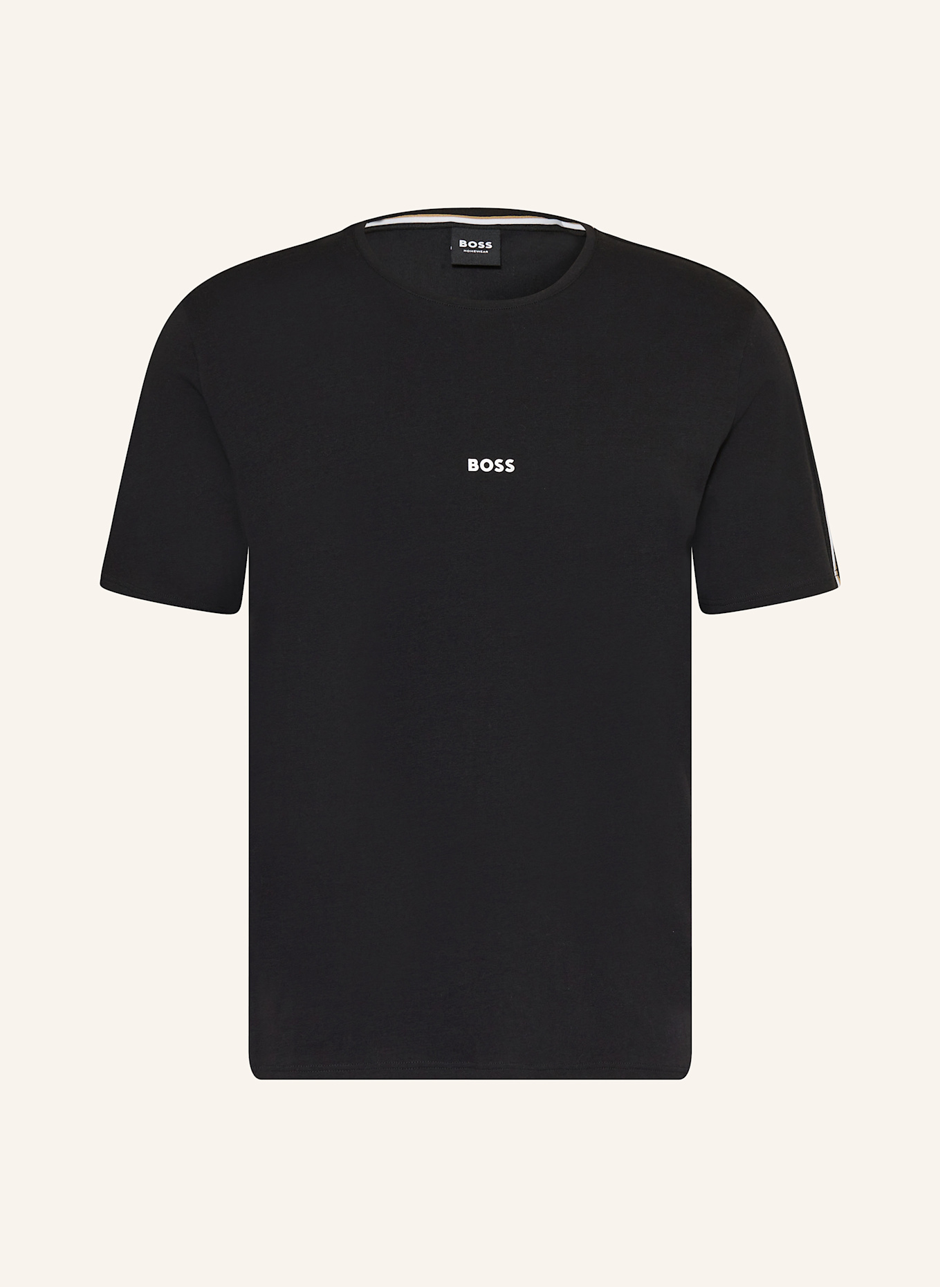 BOSS Schlafshirt: SCHWARZ