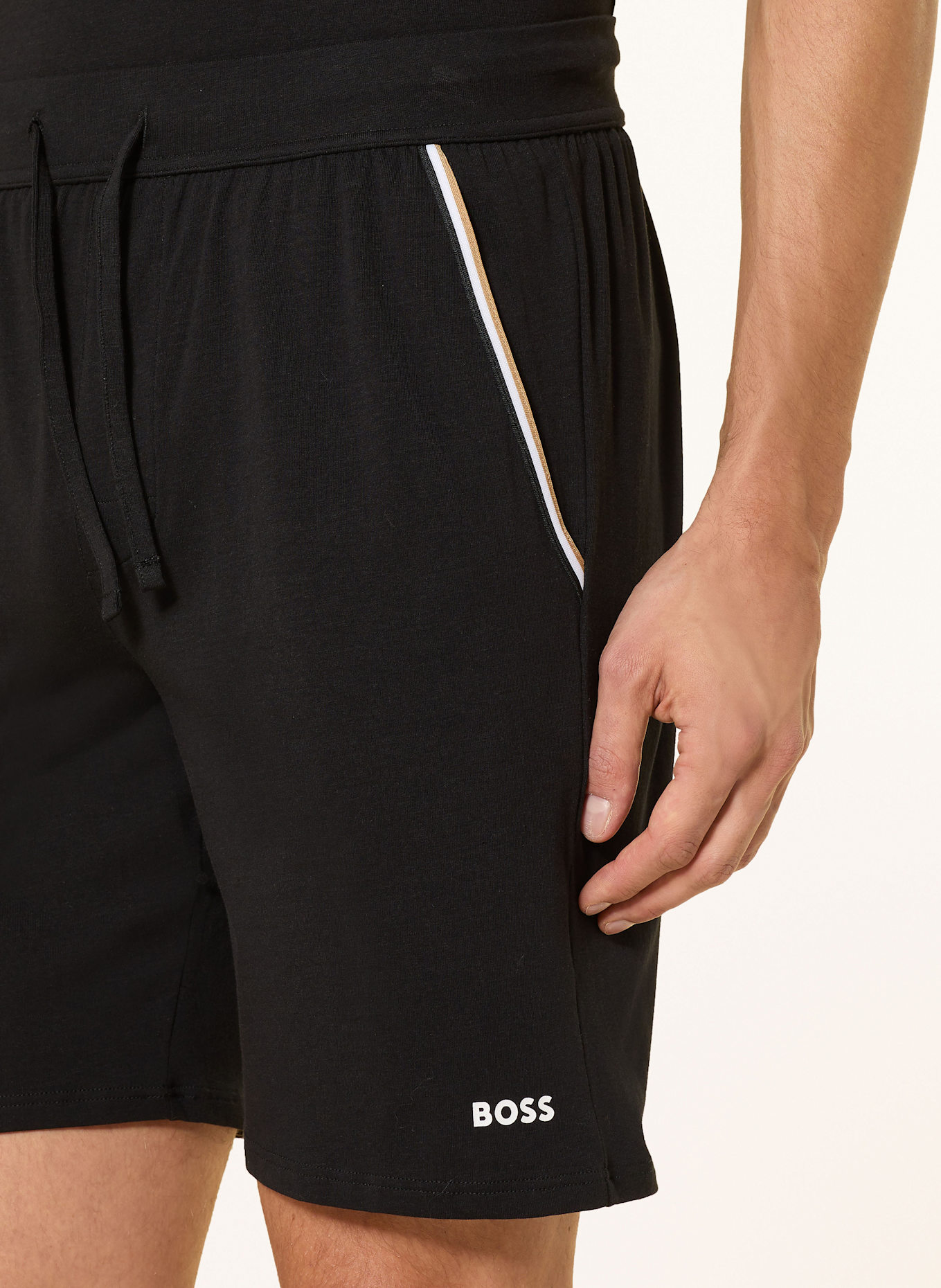 BOSS Schlafshorts: SCHWARZ