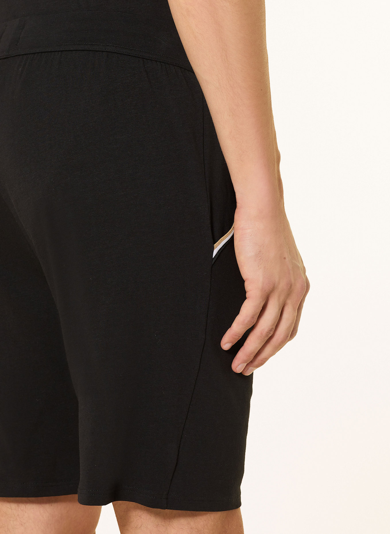 BOSS Schlafshorts: SCHWARZ