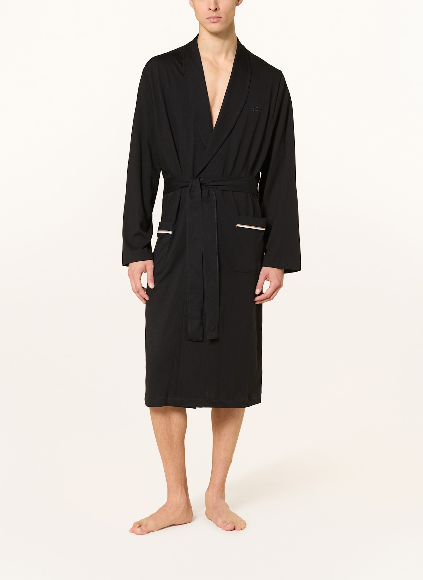 BOSS Szlafrok męski LORD: CZARNY
