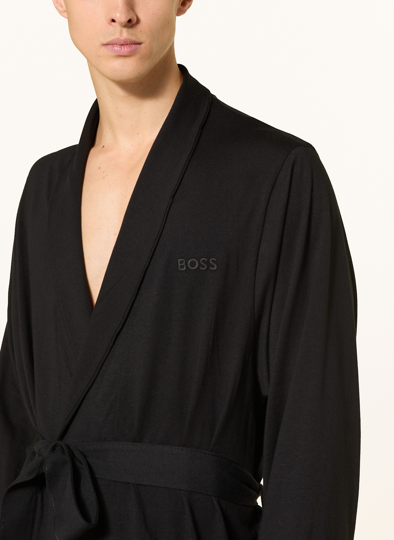 BOSS Szlafrok męski LORD: CZARNY