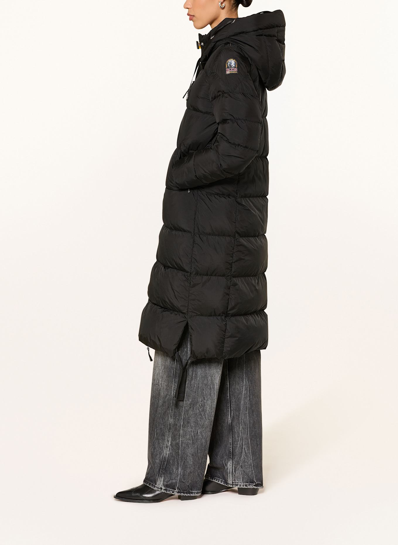 PARAJUMPERS Daunenmantel PANDA: SCHWARZ