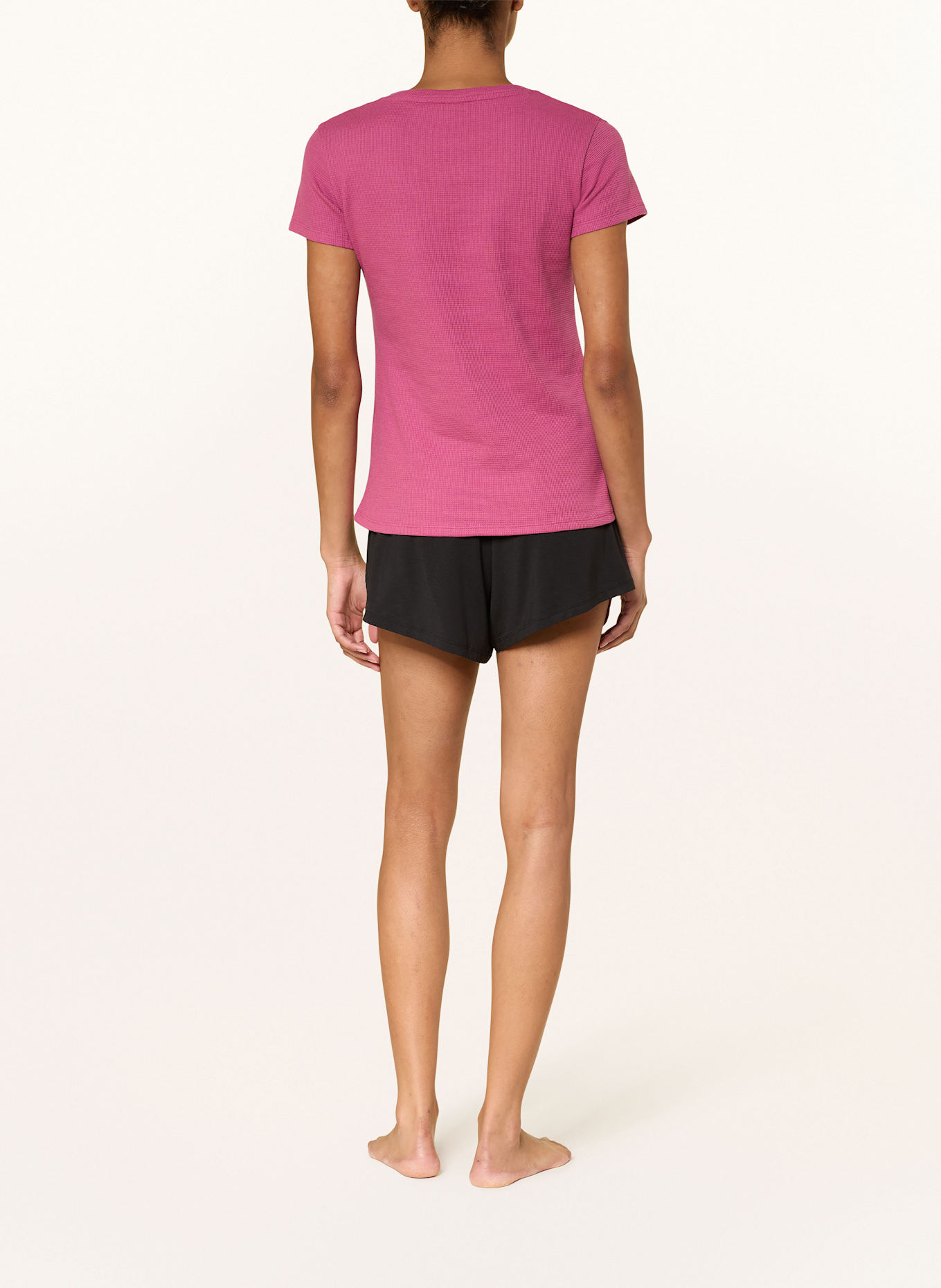 BOSS Schlafshirt WAFFLE: PINK