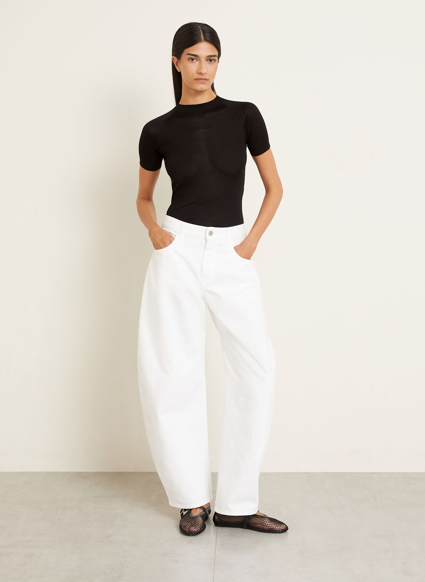 ALAÏA Strickshirt: SCHWARZ