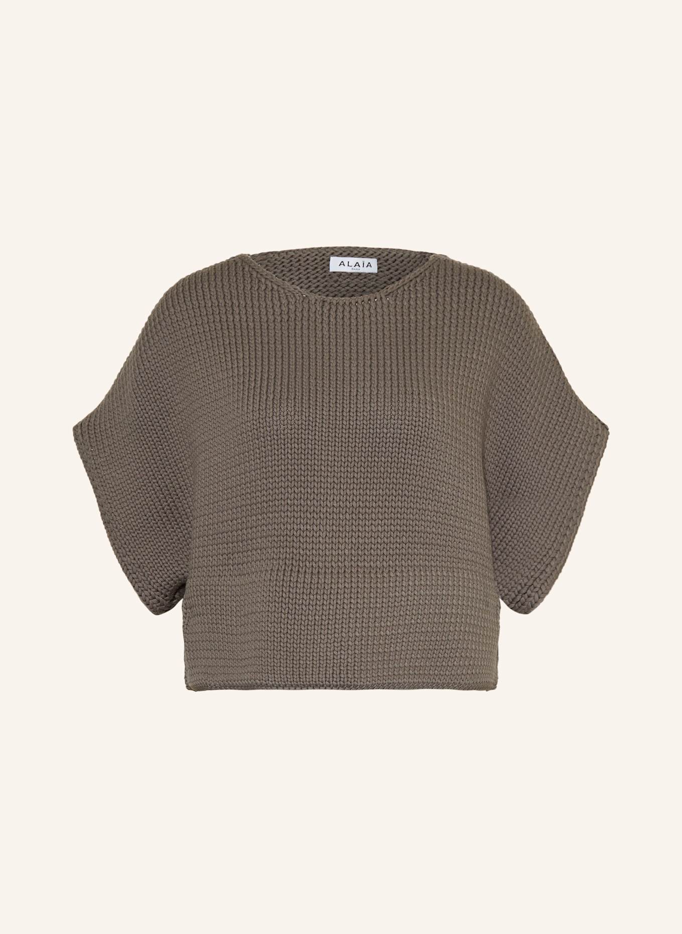 ALAÏA Strickshirt: TAUPE