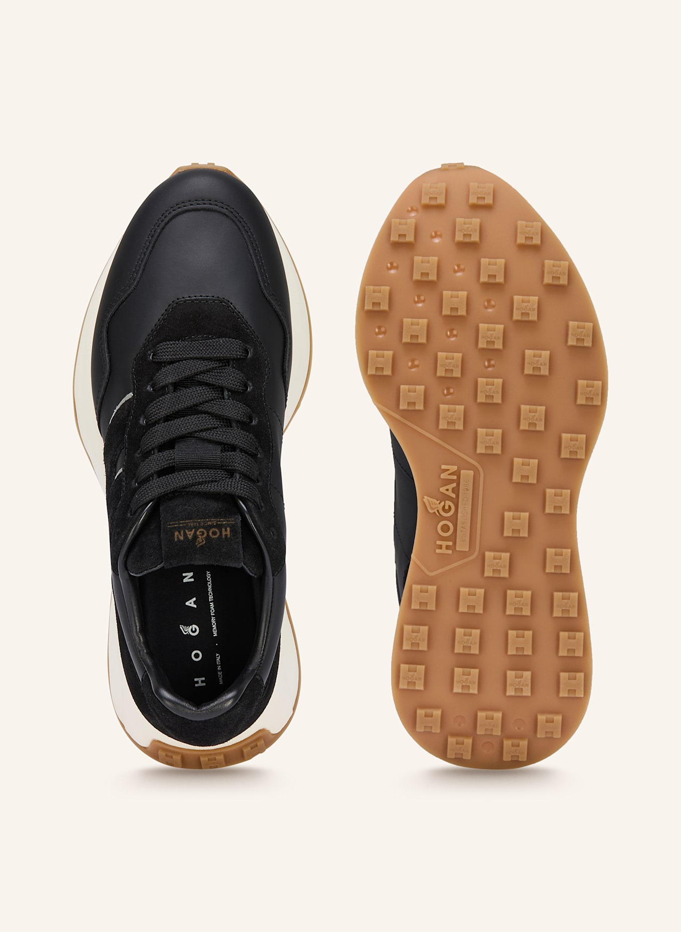 HOGAN Sneakersy H641: CZARNY