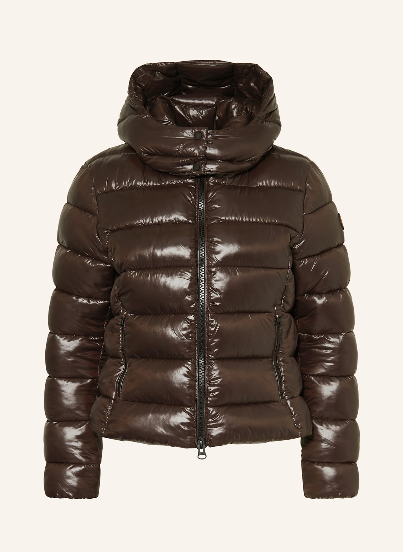 SAVE THE DUCK Steppjacke COSMARY mit abnehmbarer Kapuze: DUNKELBRAUN