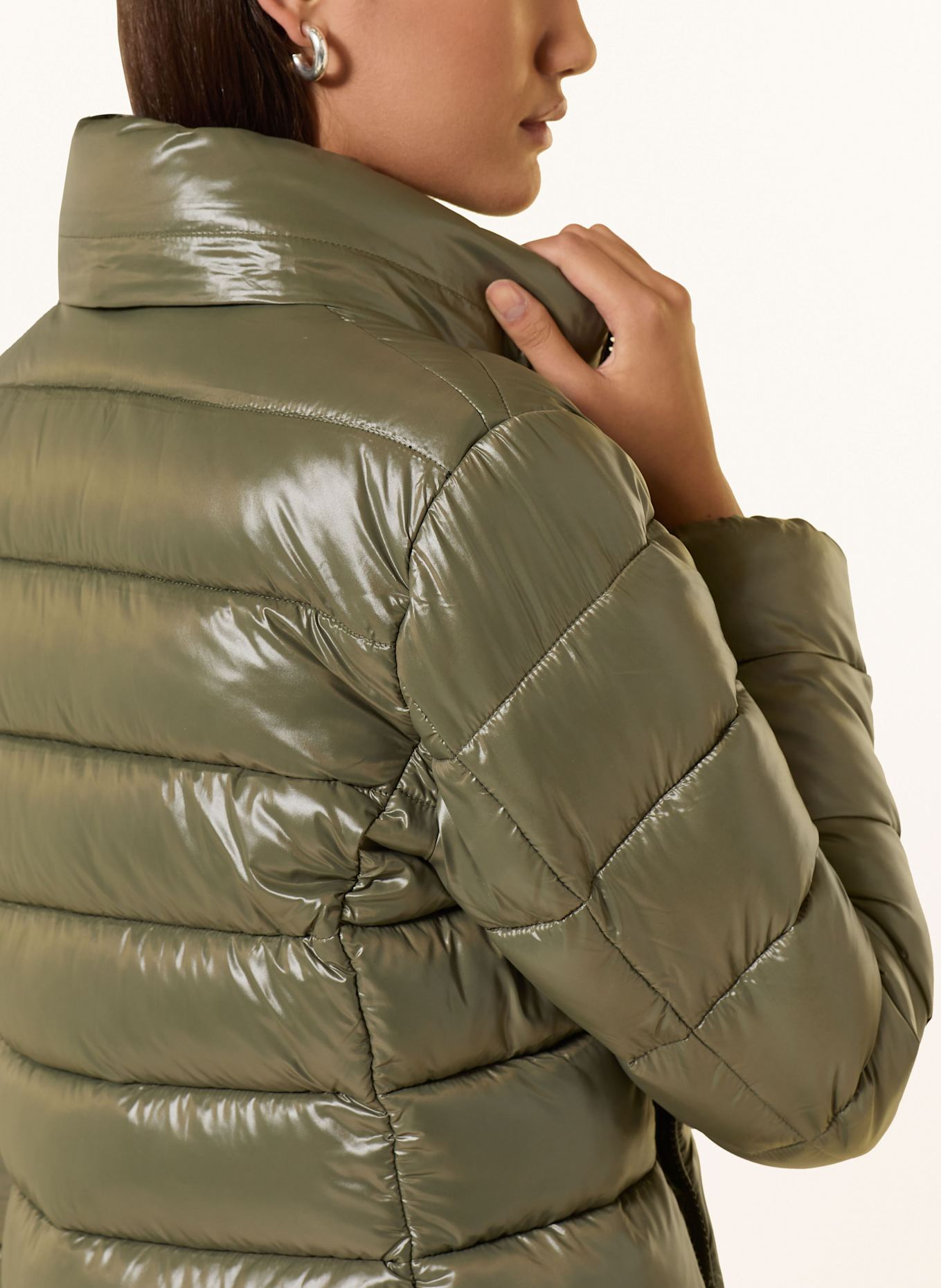 SAVE THE DUCK Steppjacke COSMARY mit abnehmbarer Kapuze: OLIV