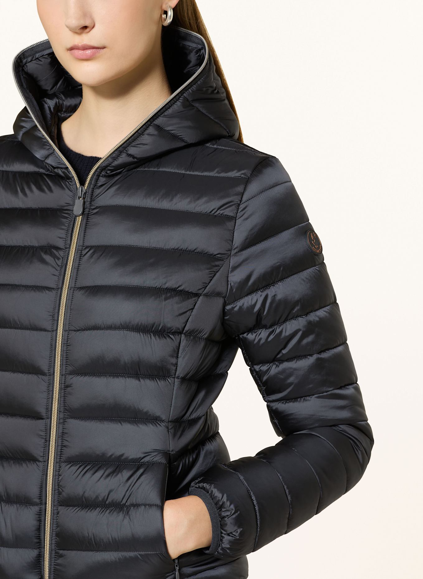 SAVE THE DUCK ALEXIS quilted jacket in black