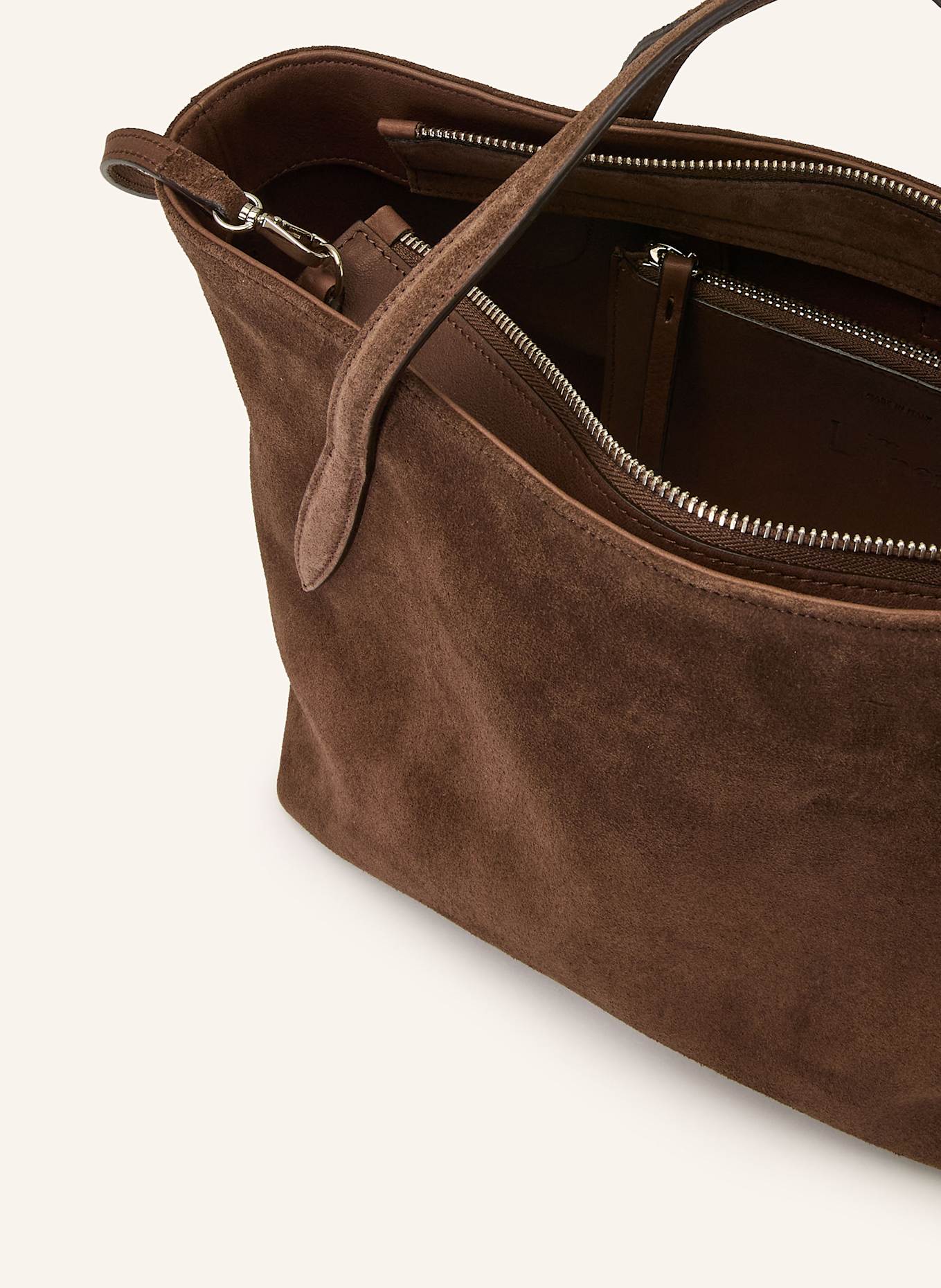 LIFFNER Torebka PETITE PENNE z saszetką: CIEMNOBRĄZOWY