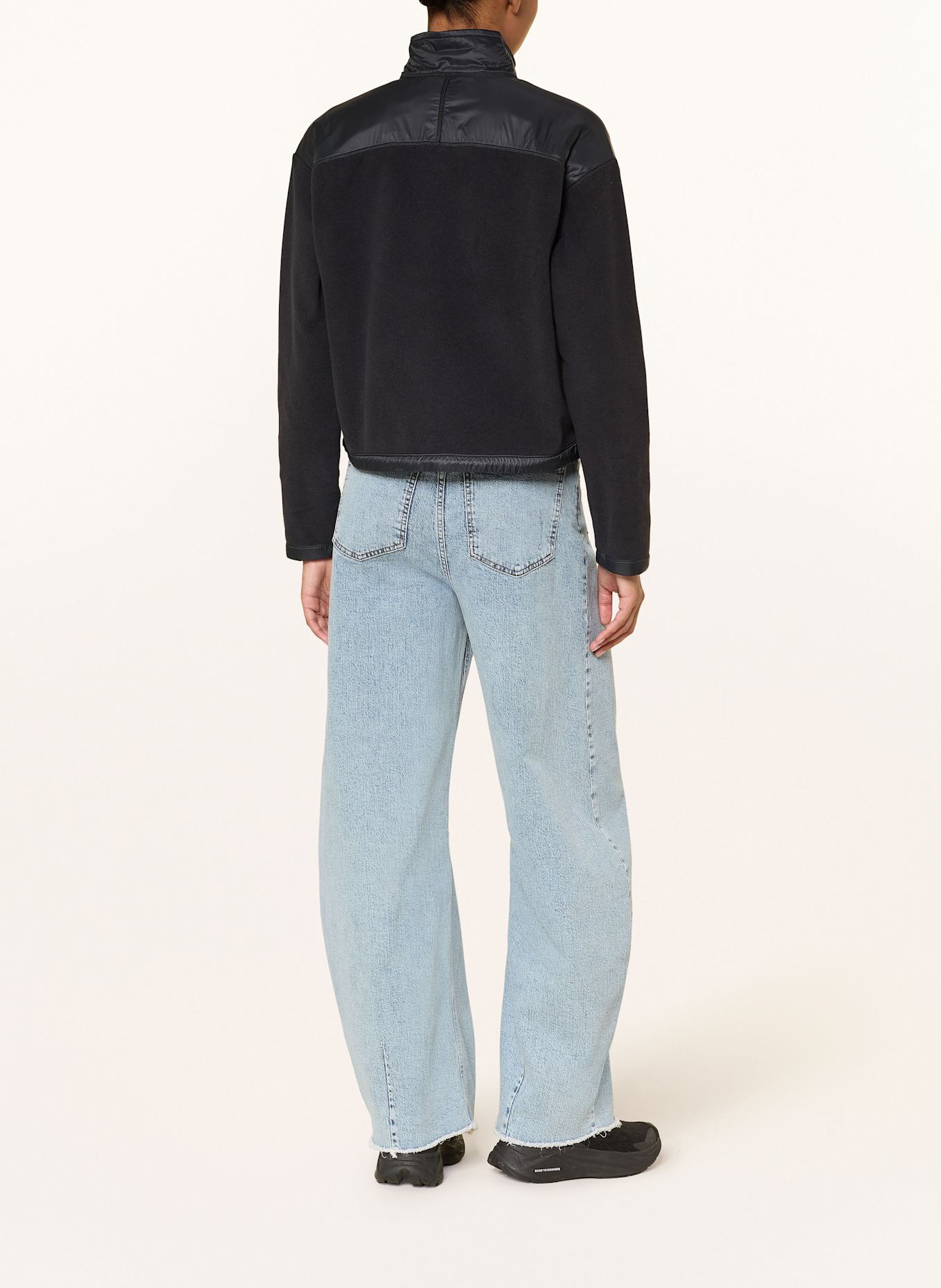 SALOMON Fleecejacke CHROMA: SCHWARZ