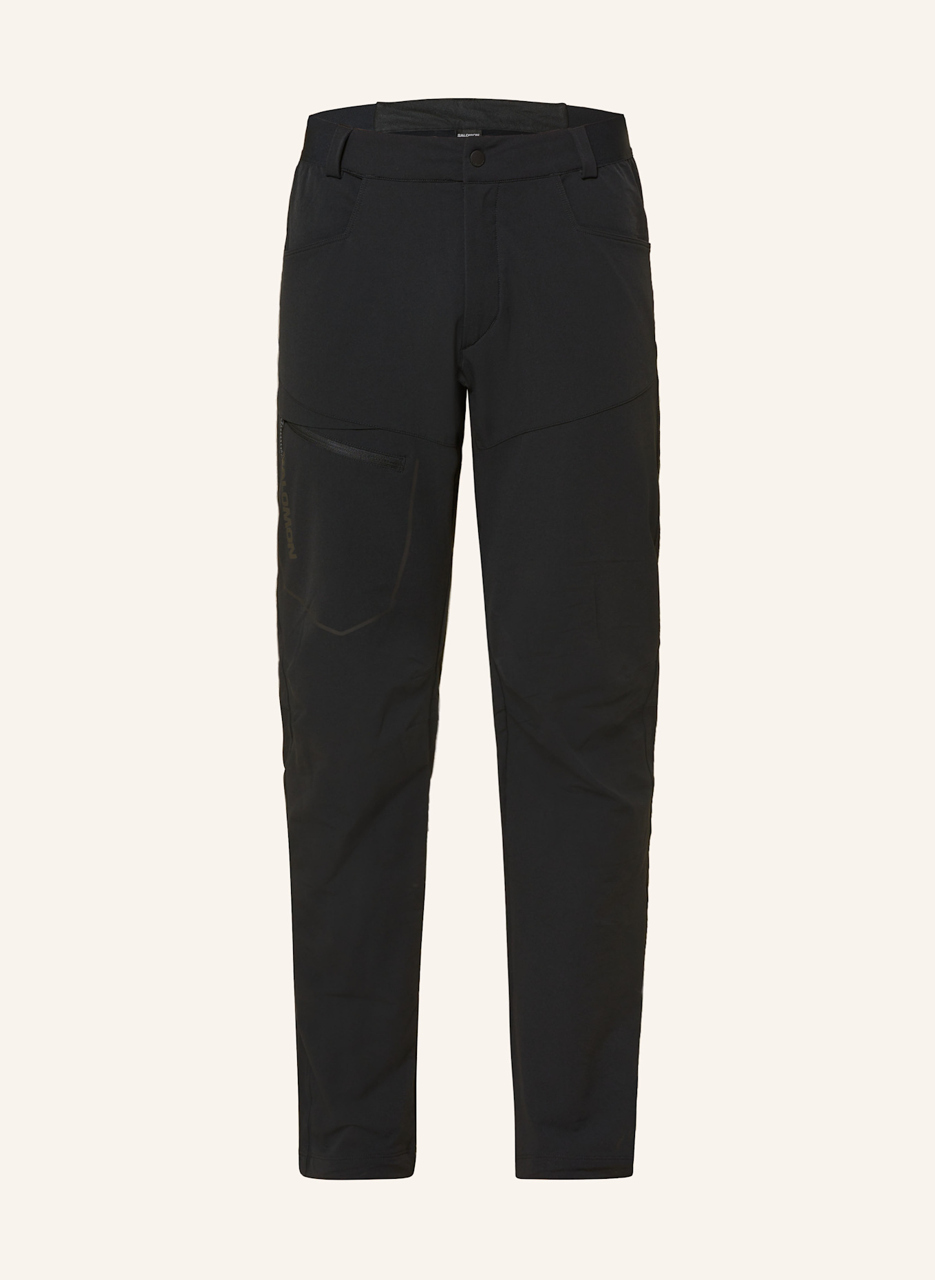 SALOMON WAYFARER trekking trousers: BLACK