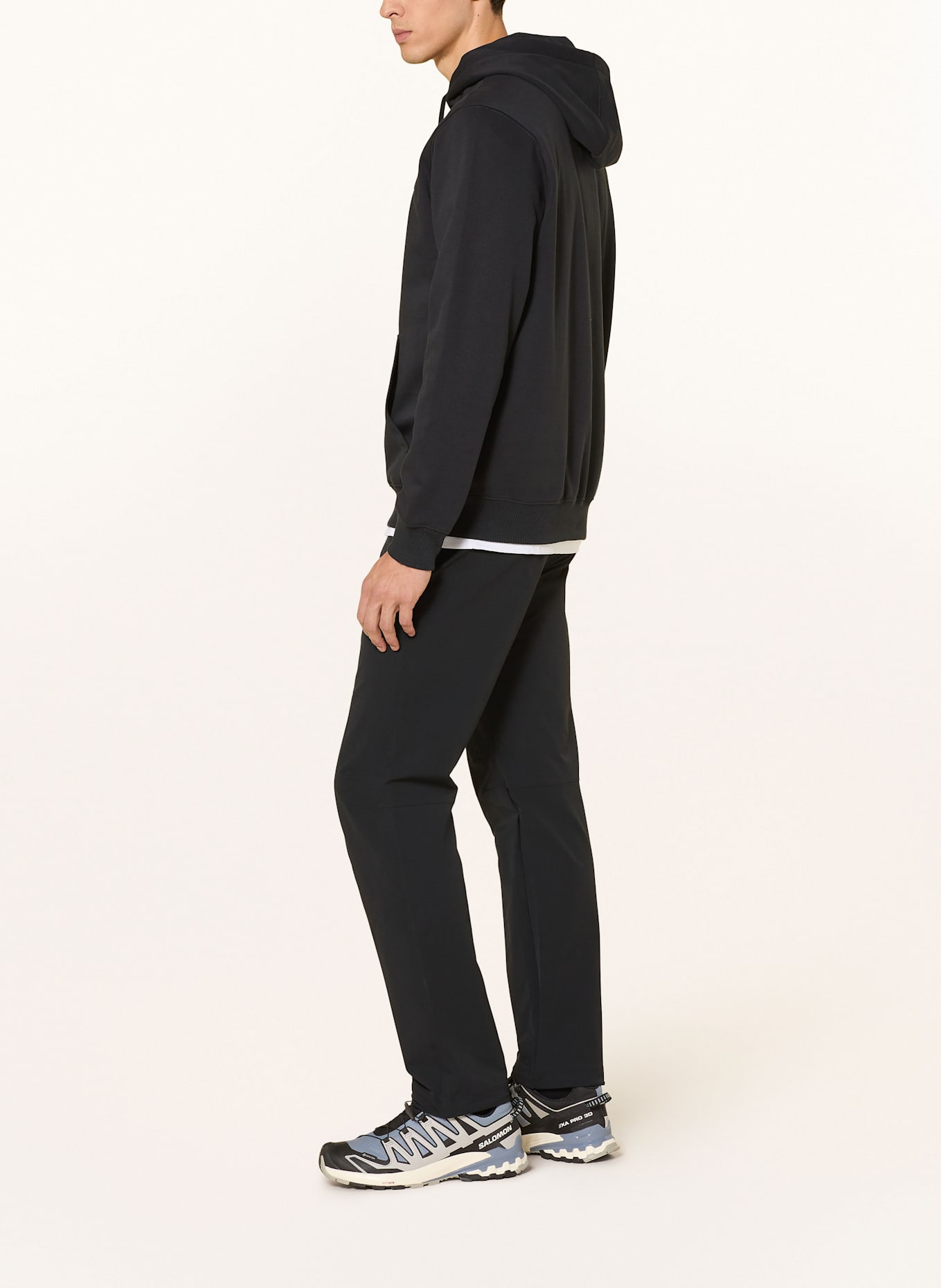 SALOMON WAYFARER trekking trousers: BLACK